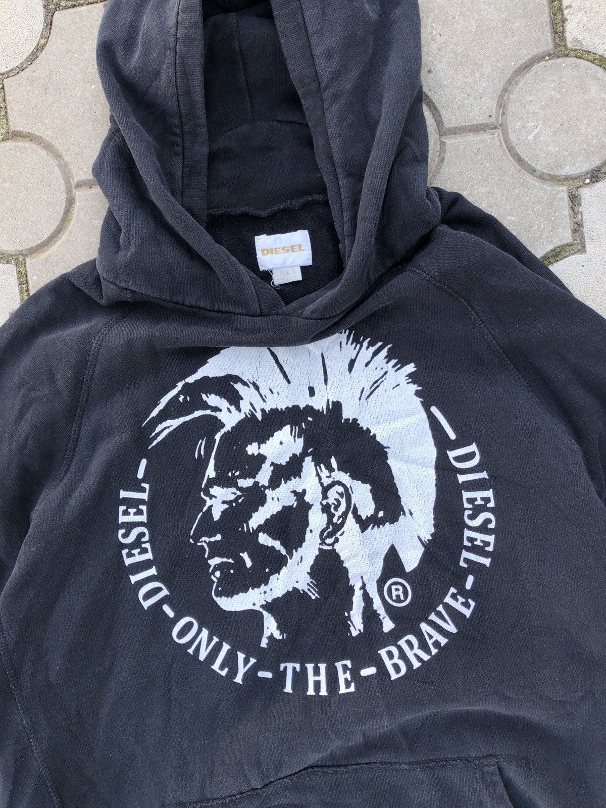 Y2K Vintage Diesel Logo Graphic Print Hoodie