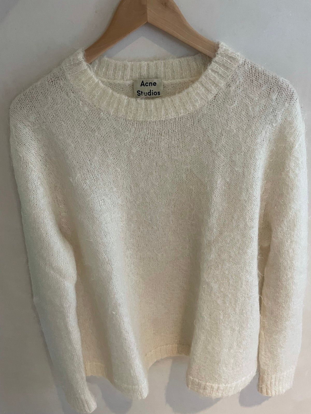 Pre-owned Acne Studios Mohair Knit In Cream