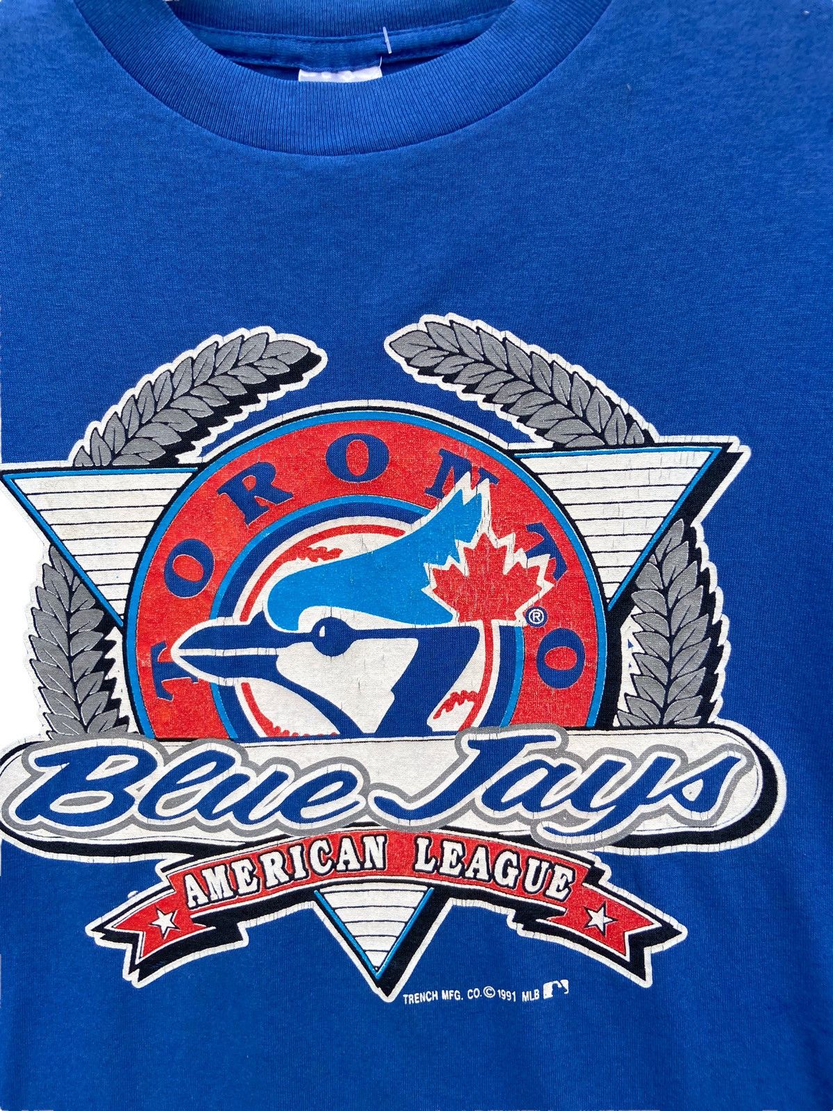 MLB Vintage 1991 Toronto Blue Jays Tees Size US L / EU 52-54 / 3 - 6 Thumbnail