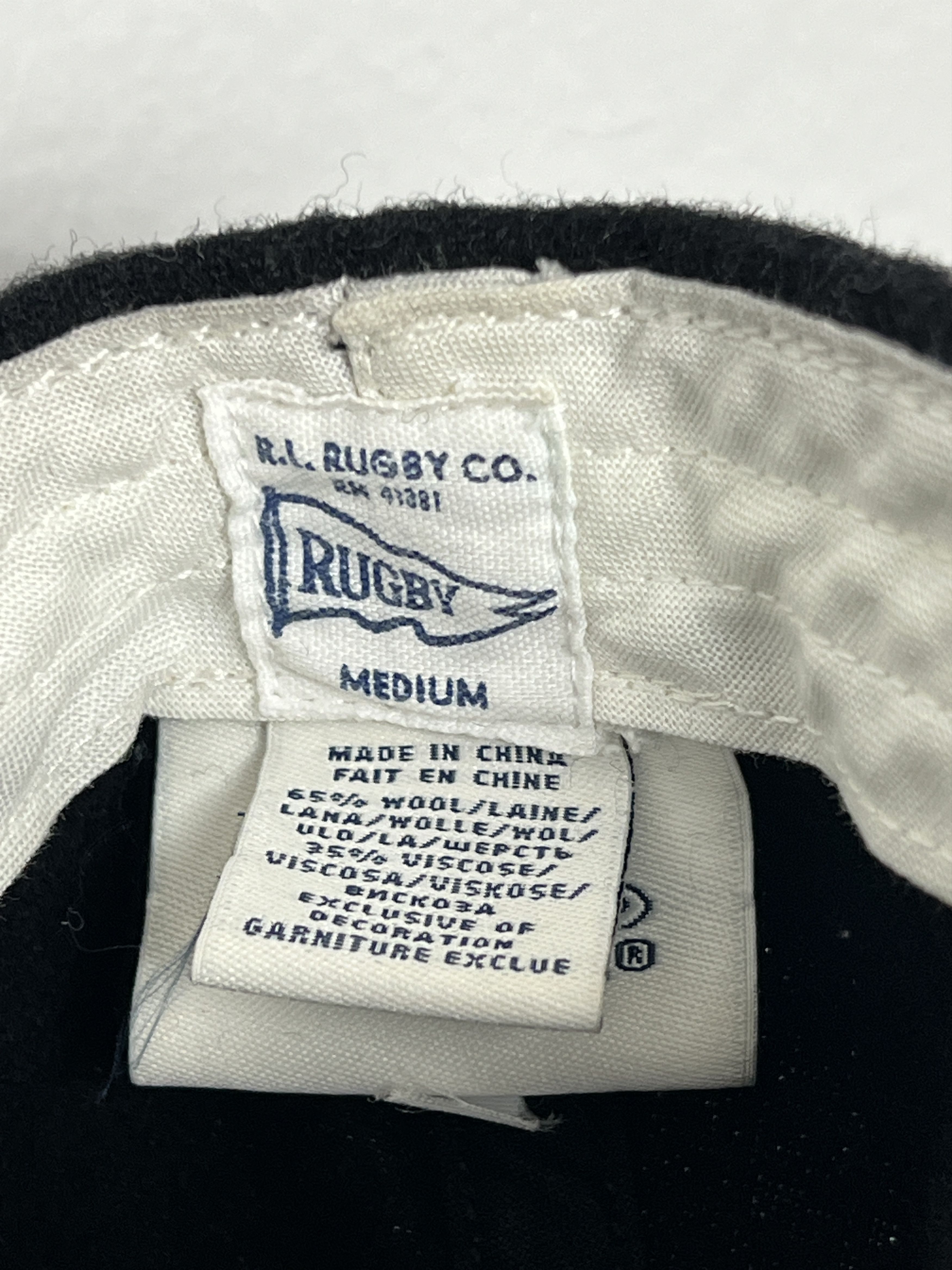 Rugby Ralph Lauren Fitted Flannel Logo Baseball Hat Cap Size ONE SIZE - 3 Thumbnail