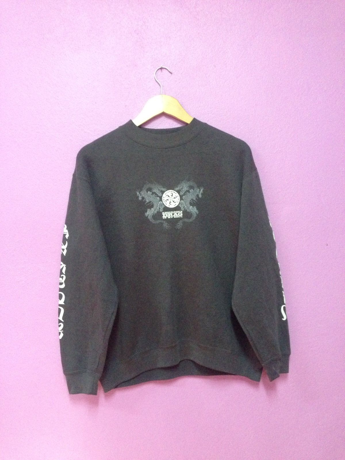 Japanese Brand Vintage 90's Sukajan Dragon Sweatshirts Size US M / EU 48-50 / 2 - 2 Thumbnail