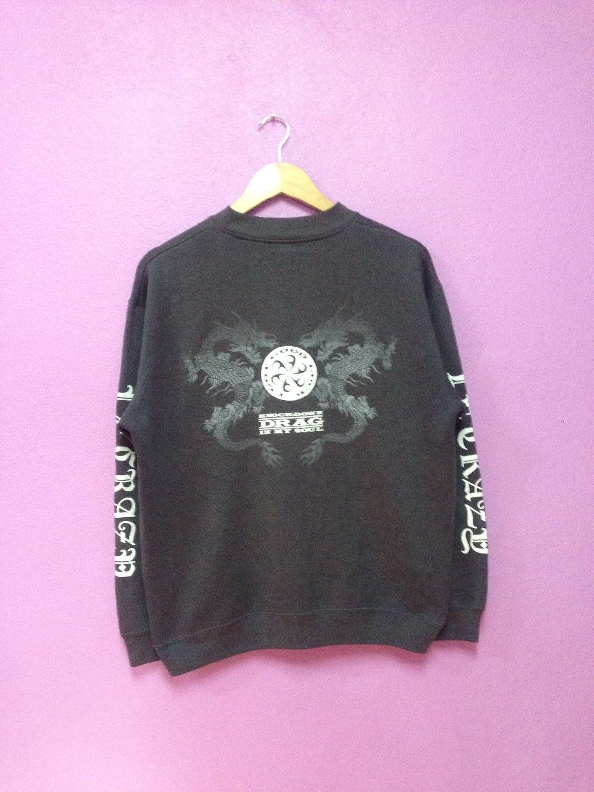 Japanese Brand Vintage 90's Sukajan Dragon Sweatshirts Size US M / EU 48-50 / 2 - 1 Thumbnail