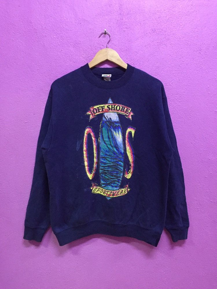 Vintage Vintage 90’s Off Shore Sportswear Sweatshirts Size Medium Size US M / EU 48-50 / 2 - 1 Thumbnail