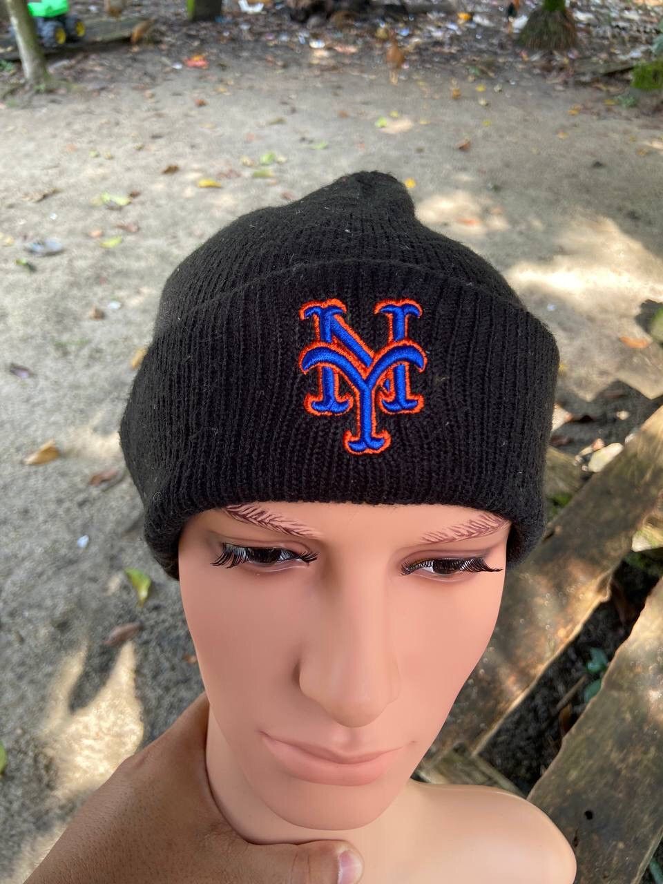 MLB × Vintage Vintage Y2K New York Yankees Beanie Hat Size ONE SIZE - 2 Thumbnail