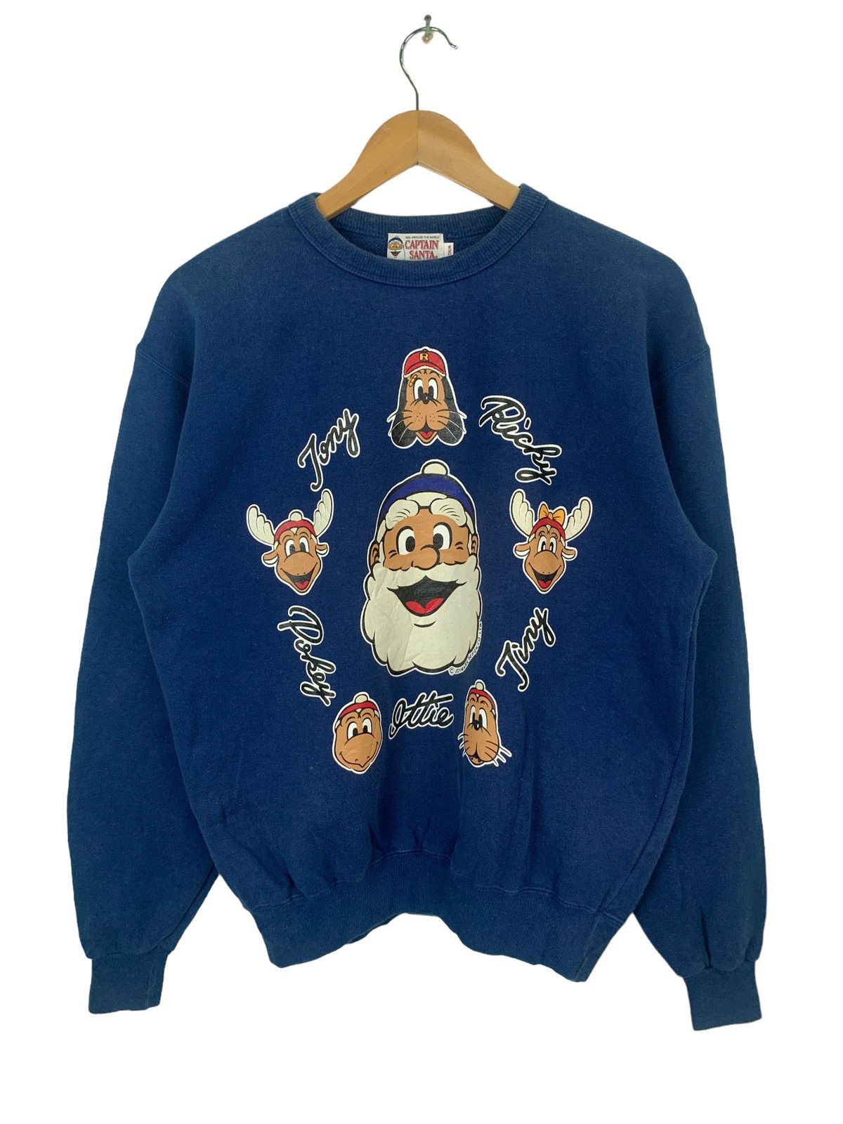 Vintage 80’s Captain Santa Sweatshirt