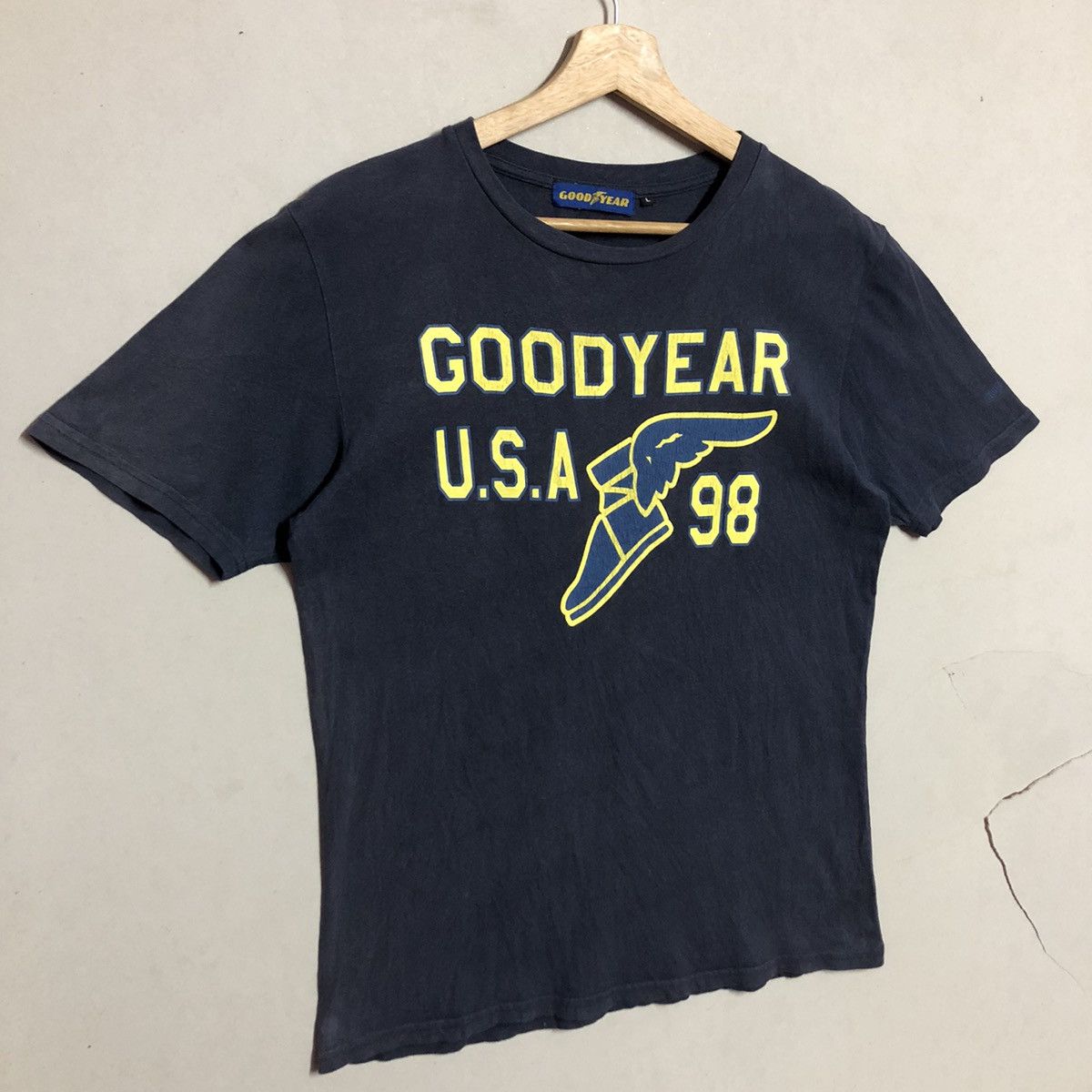 Vintage RARE🔥 Good Year Usa Size US M / EU 48-50 / 2 - 2 Thumbnail