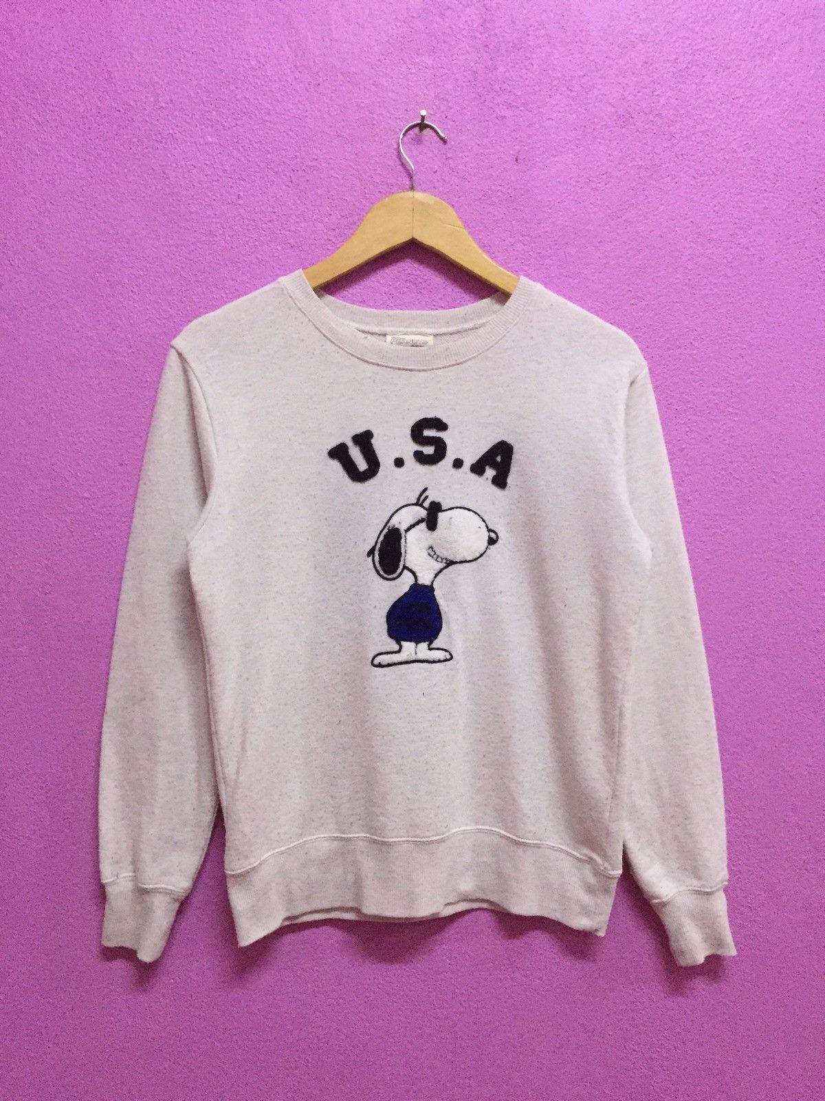 Peanuts Vintage 90’s Snoopy Usa Sweatshirts Size M Size US M / EU 48-50 / 2 - 1 Thumbnail