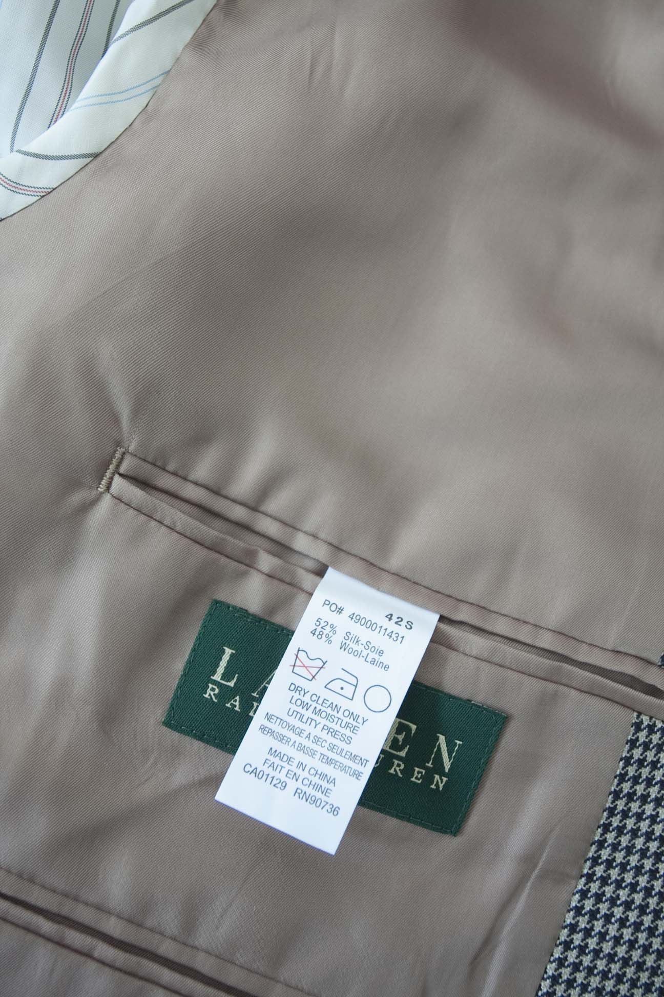 Lauren Ralph Lauren Lauren Ralph Lauren Jacket Houndstooth Silk/Wool Size 42/43S Size 42S - 2 Thumbnail