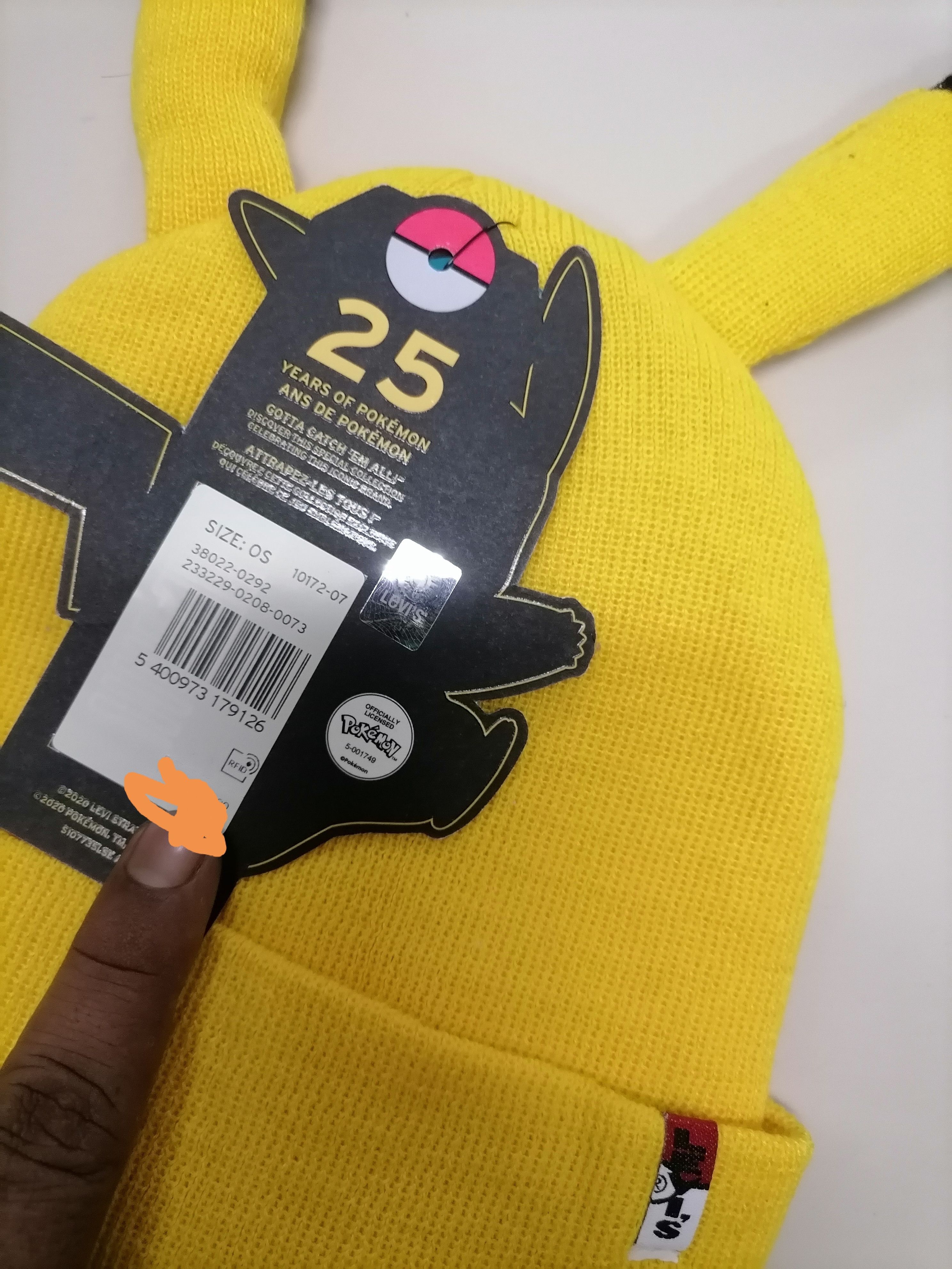 Levi's × Pokemon Levis X Pokemon Beanie 25th Anniversary Size ONE SIZE - 4 Thumbnail