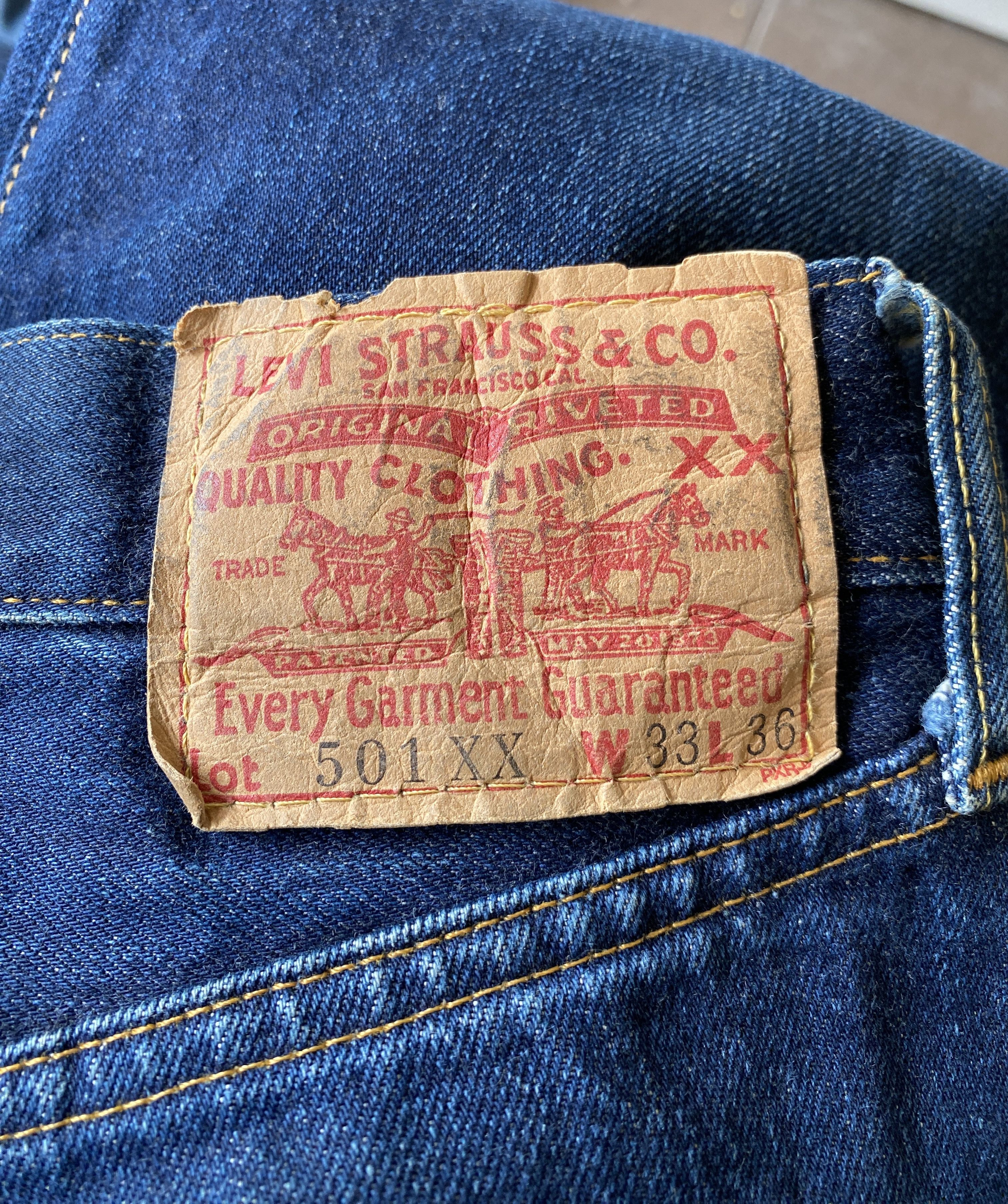 Levi's VINTAGE Y2K LEVIS 501 LOT 501XX BIG E JEANS Size US 32 / EU 48 - 11 Thumbnail