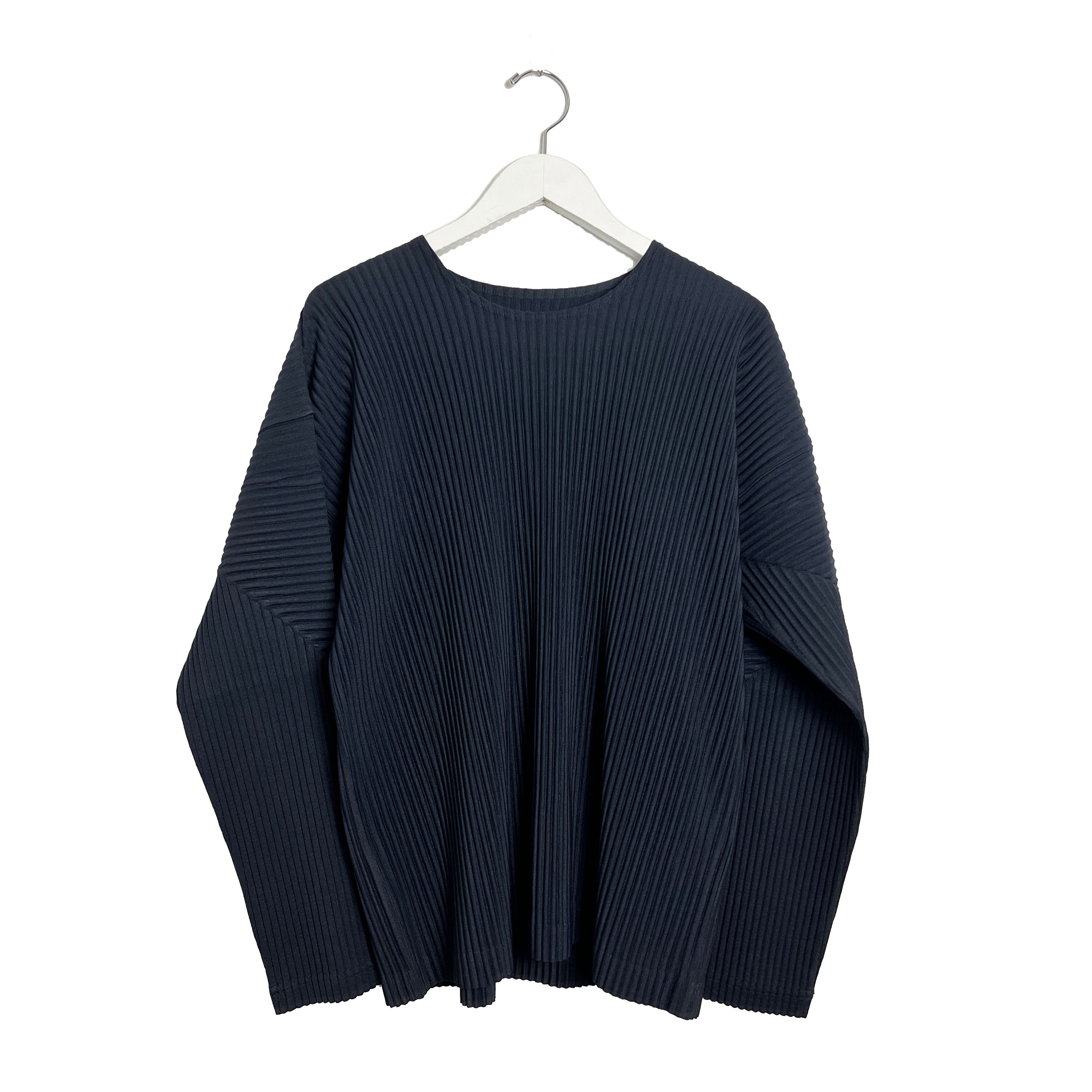 Pre-owned Issey Miyake Homme Plisse Technical-pleated Shirt In Blue