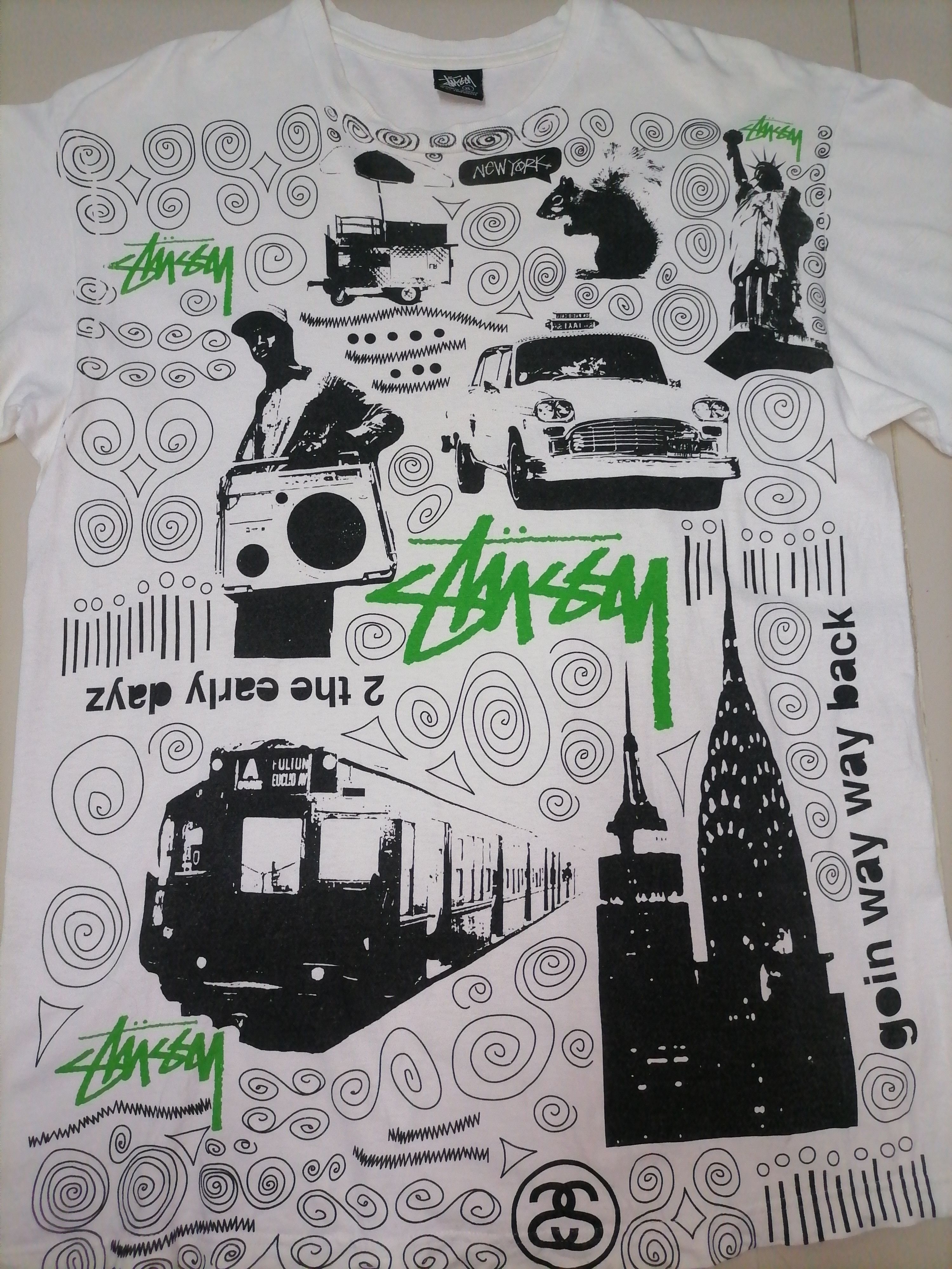 Stussy × Vintage Vintage Stussy Tshirt Size US XL / EU 56 / 4 - 3 Thumbnail