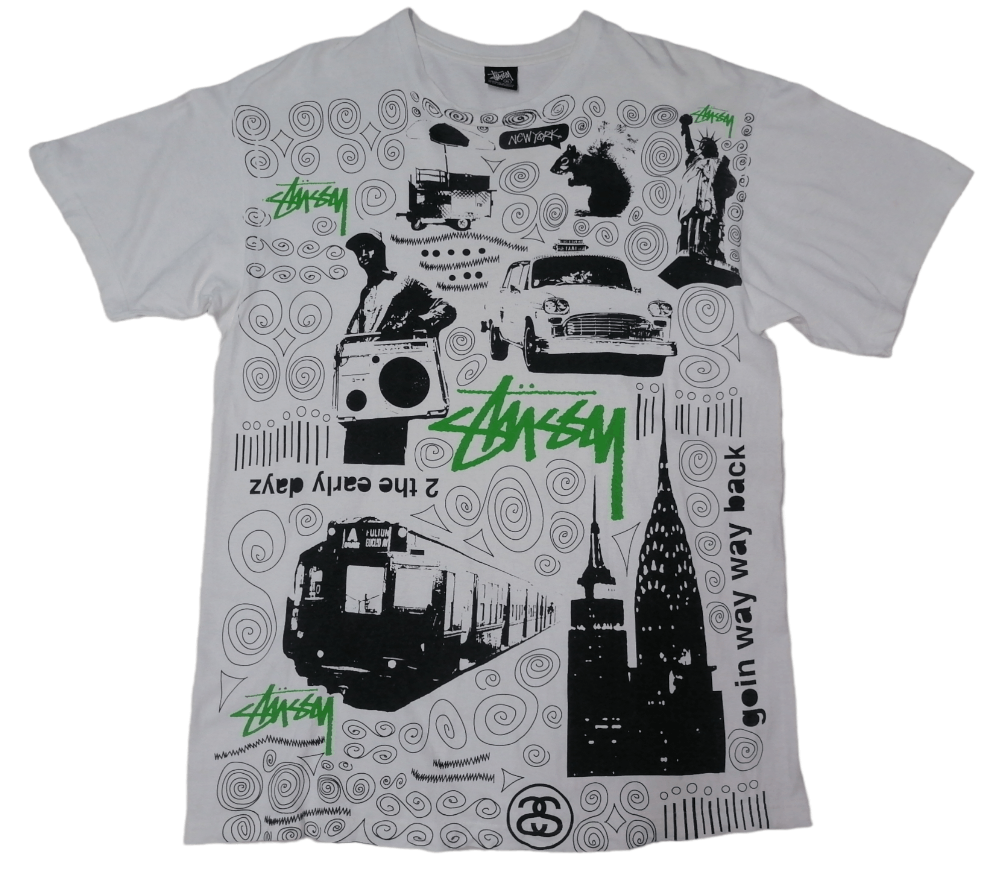 Stussy × Vintage Vintage Stussy Tshirt Size US XL / EU 56 / 4 - 2 Thumbnail