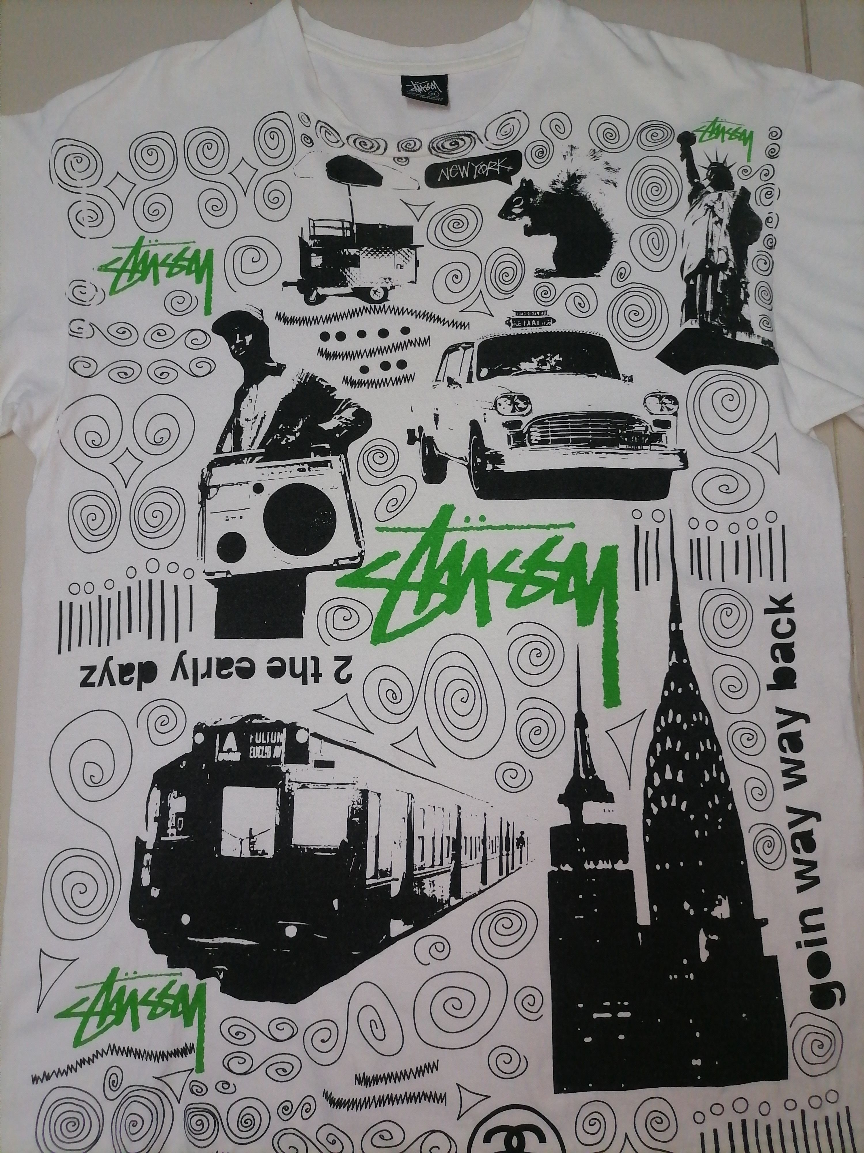 Stussy × Vintage Vintage Stussy Tshirt Size US XL / EU 56 / 4 - 1 Thumbnail