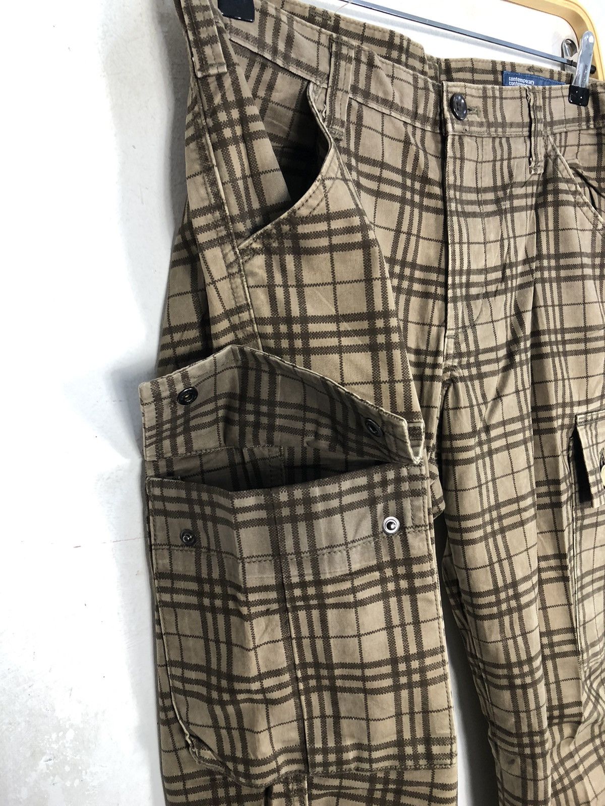 Other Contemporary Contemporaine Blue Way Cargo Multipocket Check Size US 32 / EU 48 - 6 Thumbnail
