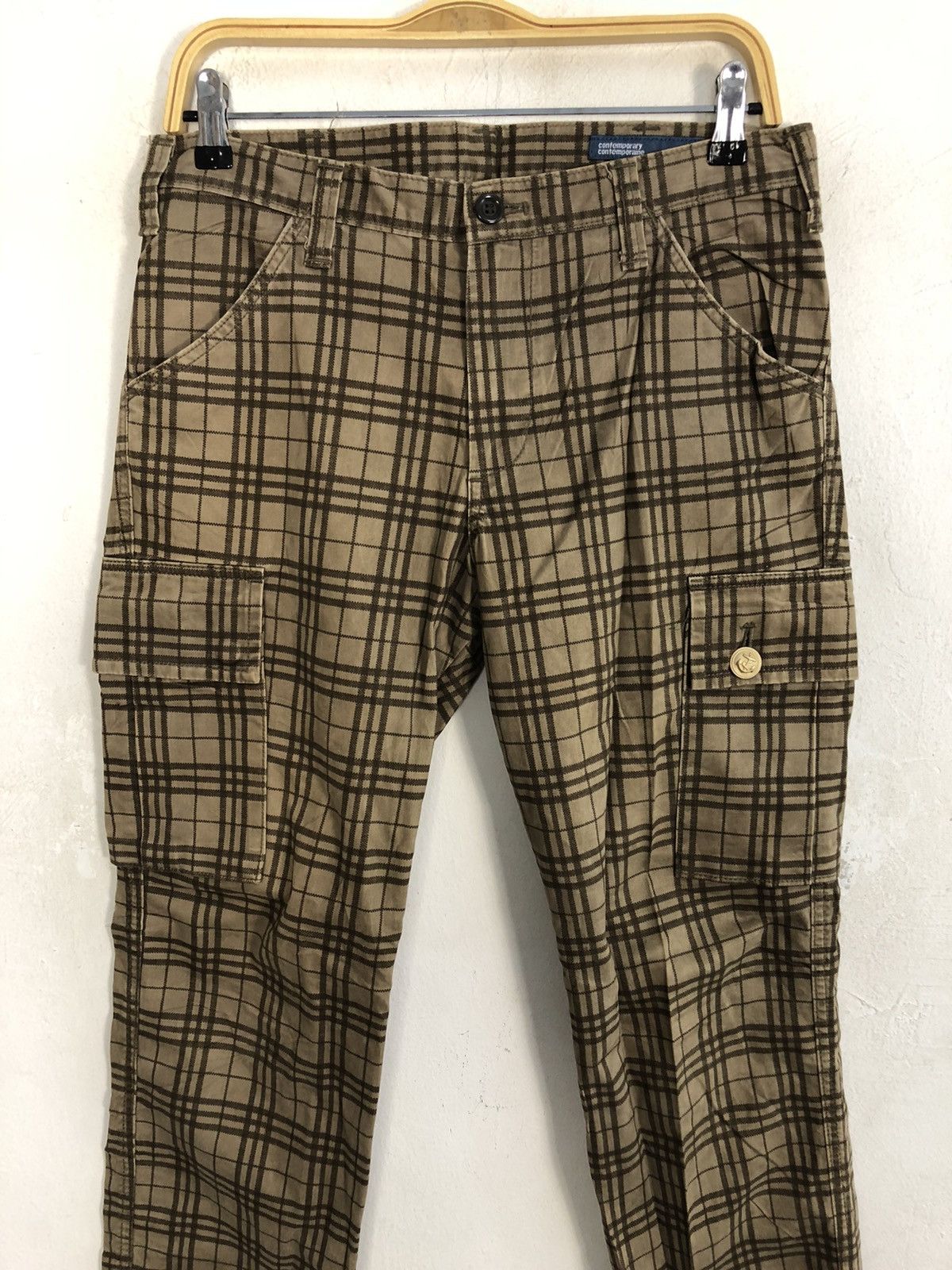 Other Contemporary Contemporaine Blue Way Cargo Multipocket Check Size US 32 / EU 48 - 3 Thumbnail