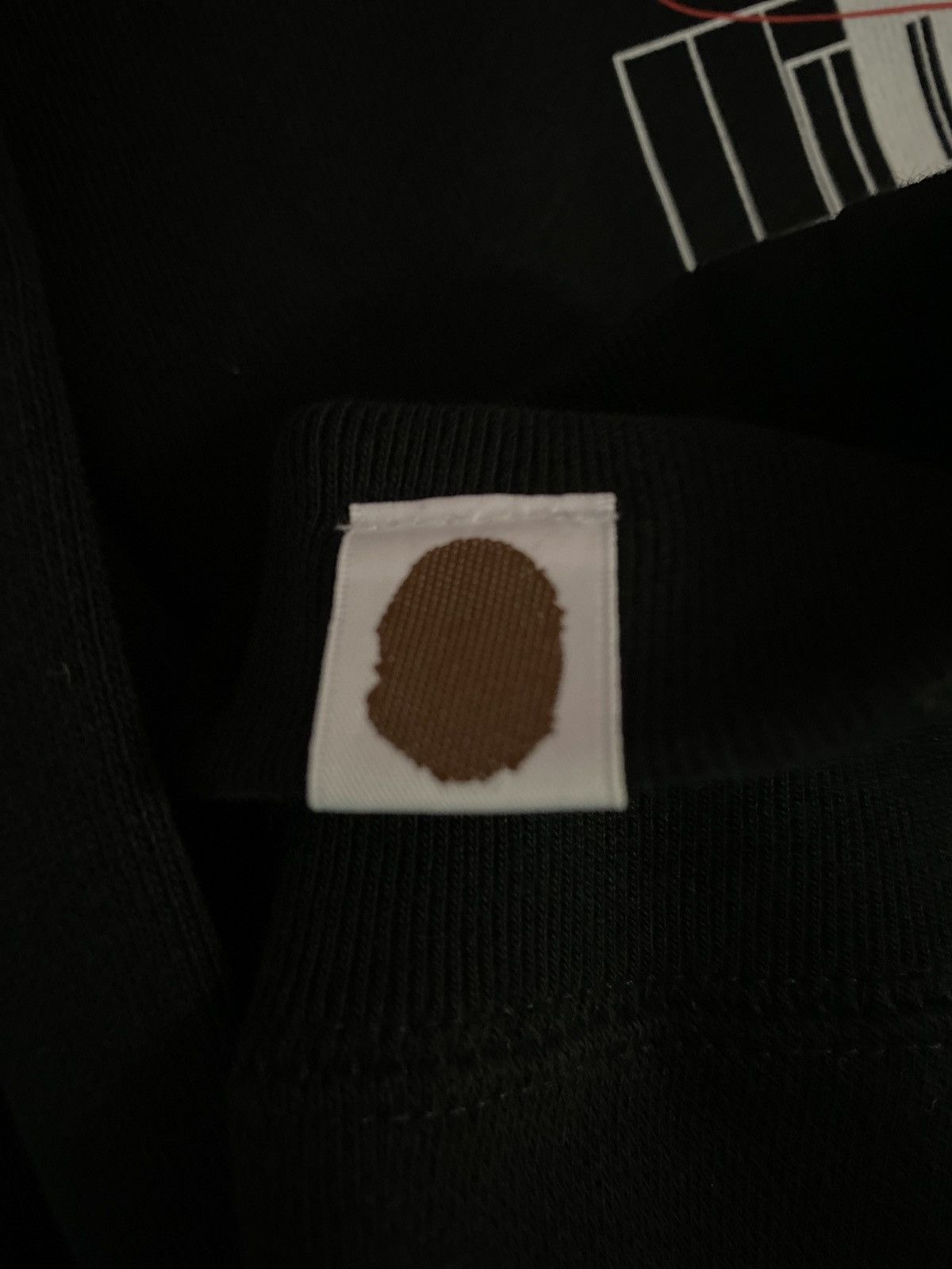 New Mens Medium Black A Bathing Ape Bape Crewneck