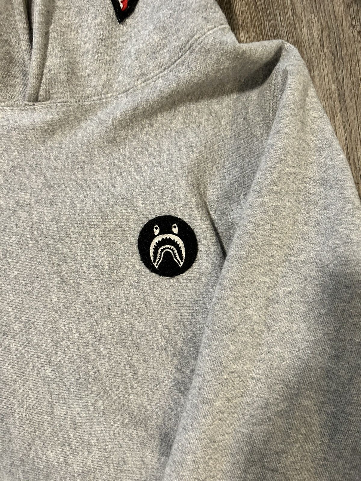 Bape Bape shark hoodie pullover grey size medium Size US M / EU 48-50 / 2 - 6 Thumbnail