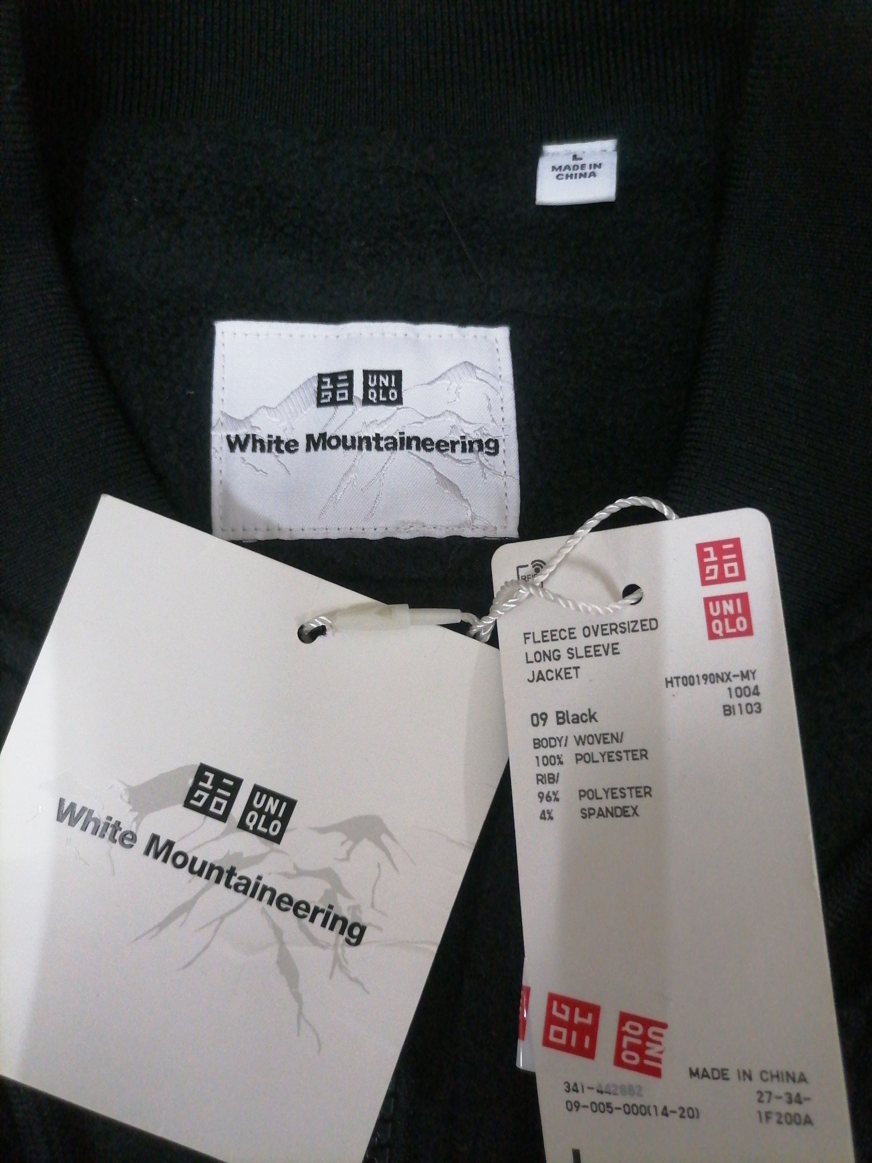 Hypebeast × White Mountaineering Rare Uniqlo x White Mountaineering Fleece Jacket Size US L / EU 52-54 / 3 - 6 Thumbnail