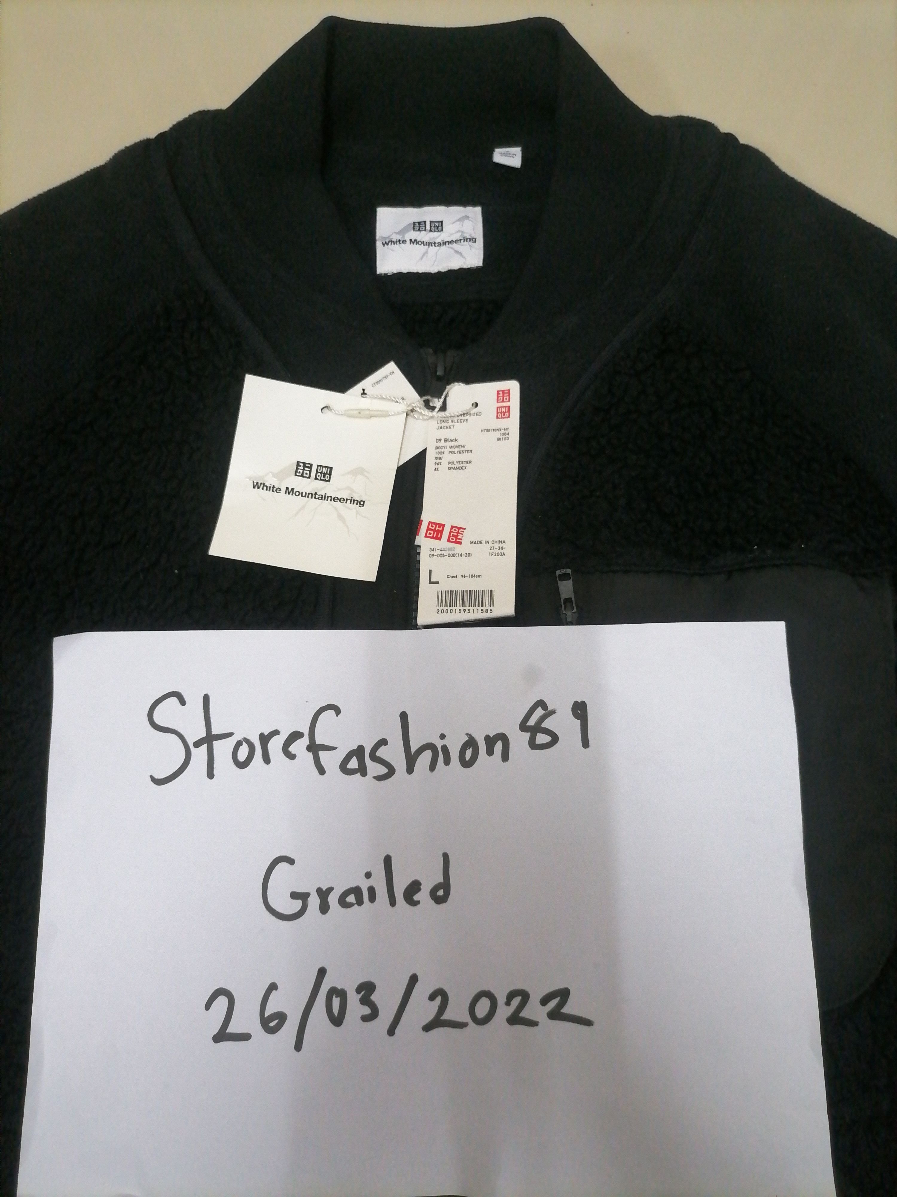 Hypebeast × White Mountaineering Rare Uniqlo x White Mountaineering Fleece Jacket Size US L / EU 52-54 / 3 - 5 Thumbnail