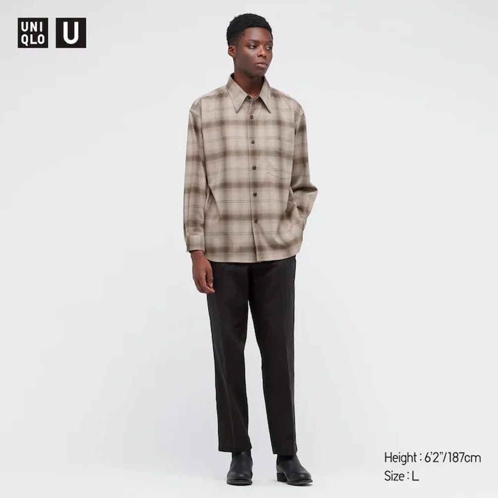 Christophe Lemaire × Flannel × Lemaire Uniqlo U Heavy Flannel Oversized Check Long Sleeve Shirt Size US M / EU 48-50 / 2 - 2 Thumbnail