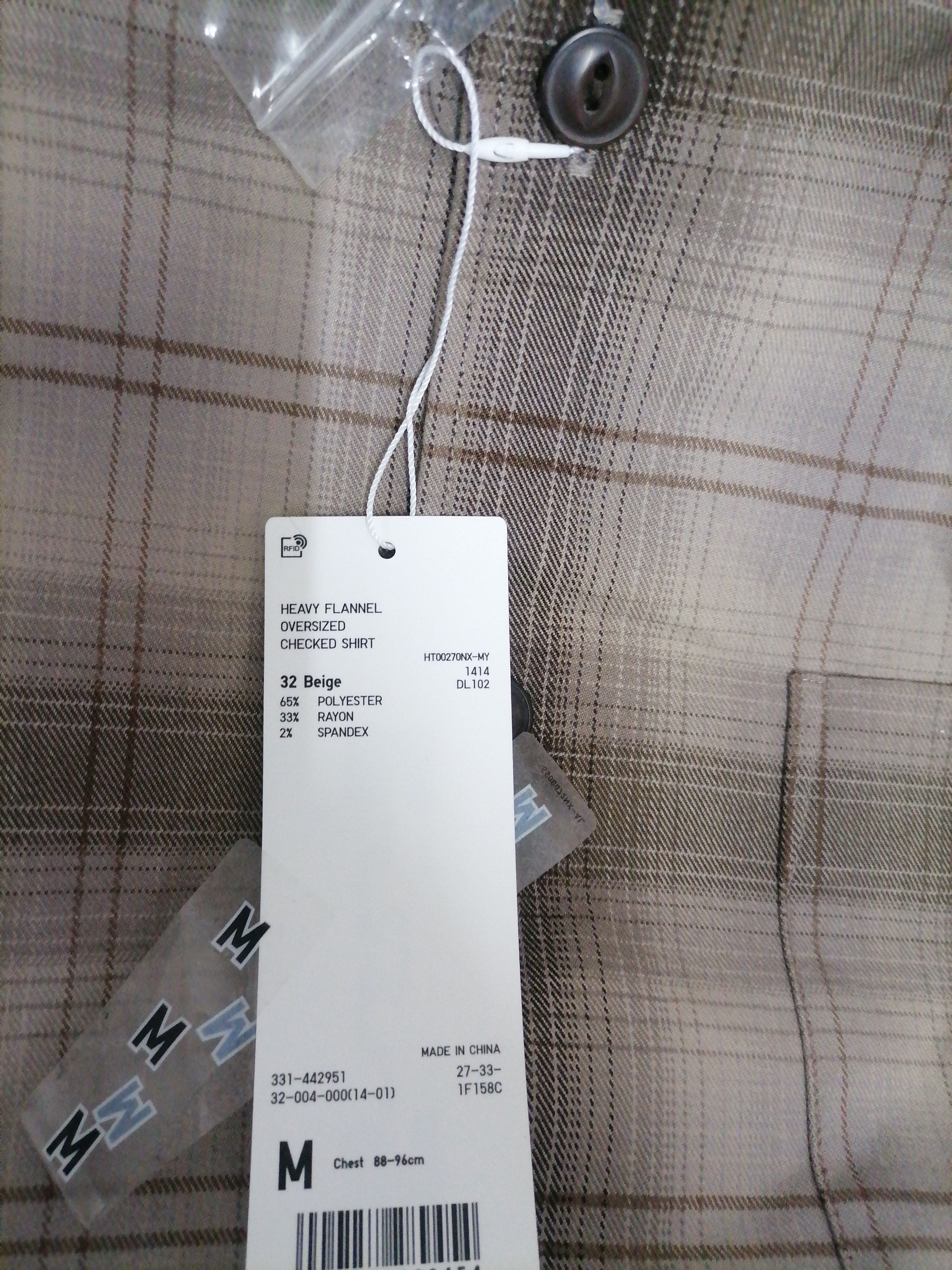 Christophe Lemaire × Flannel × Lemaire Uniqlo U Heavy Flannel Oversized Check Long Sleeve Shirt Size US M / EU 48-50 / 2 - 3 Thumbnail