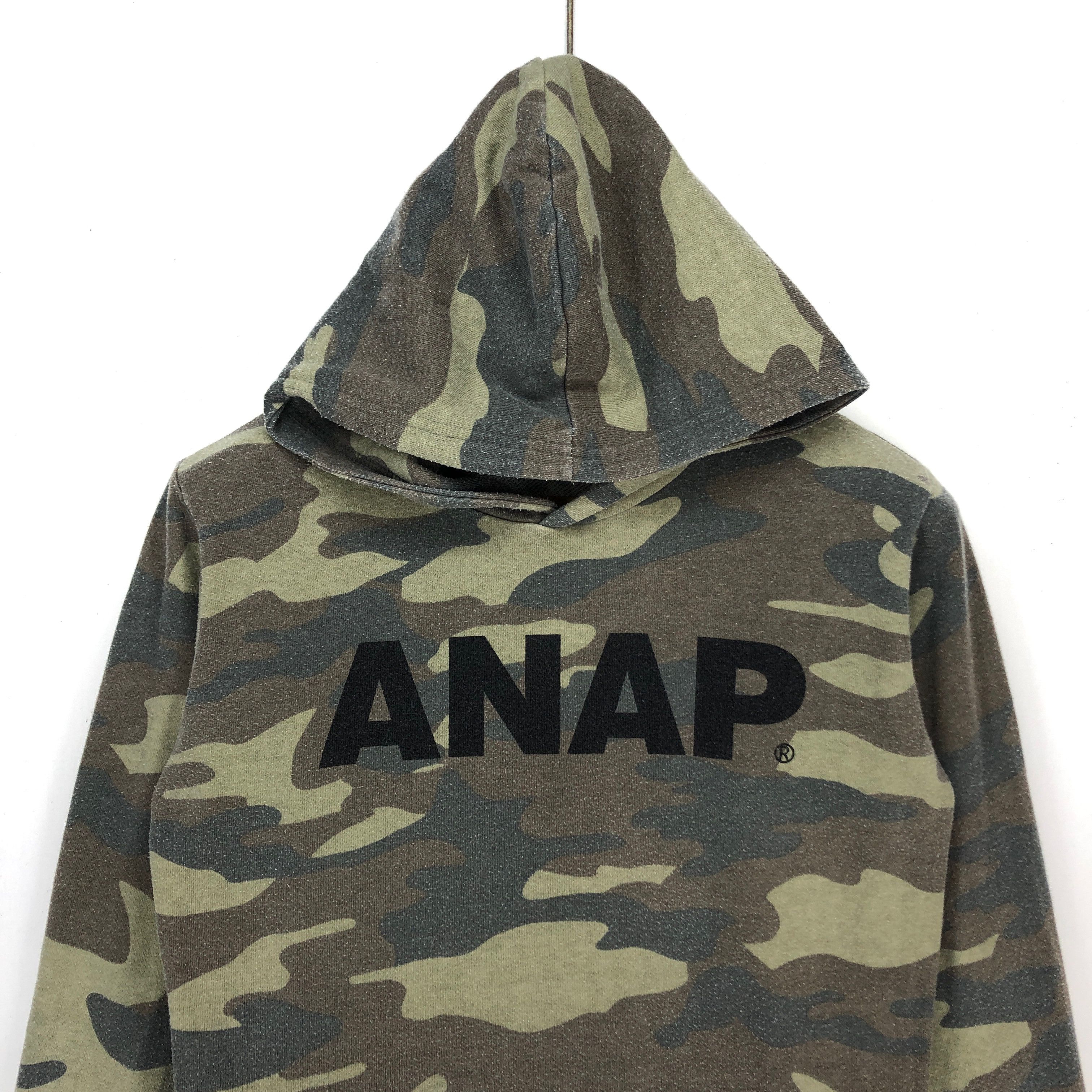 Japanese Brand ANAP Camouflage Hoodie Pullover #1505-55 Size M / US 6-8 / IT 42-44 - 2 Thumbnail