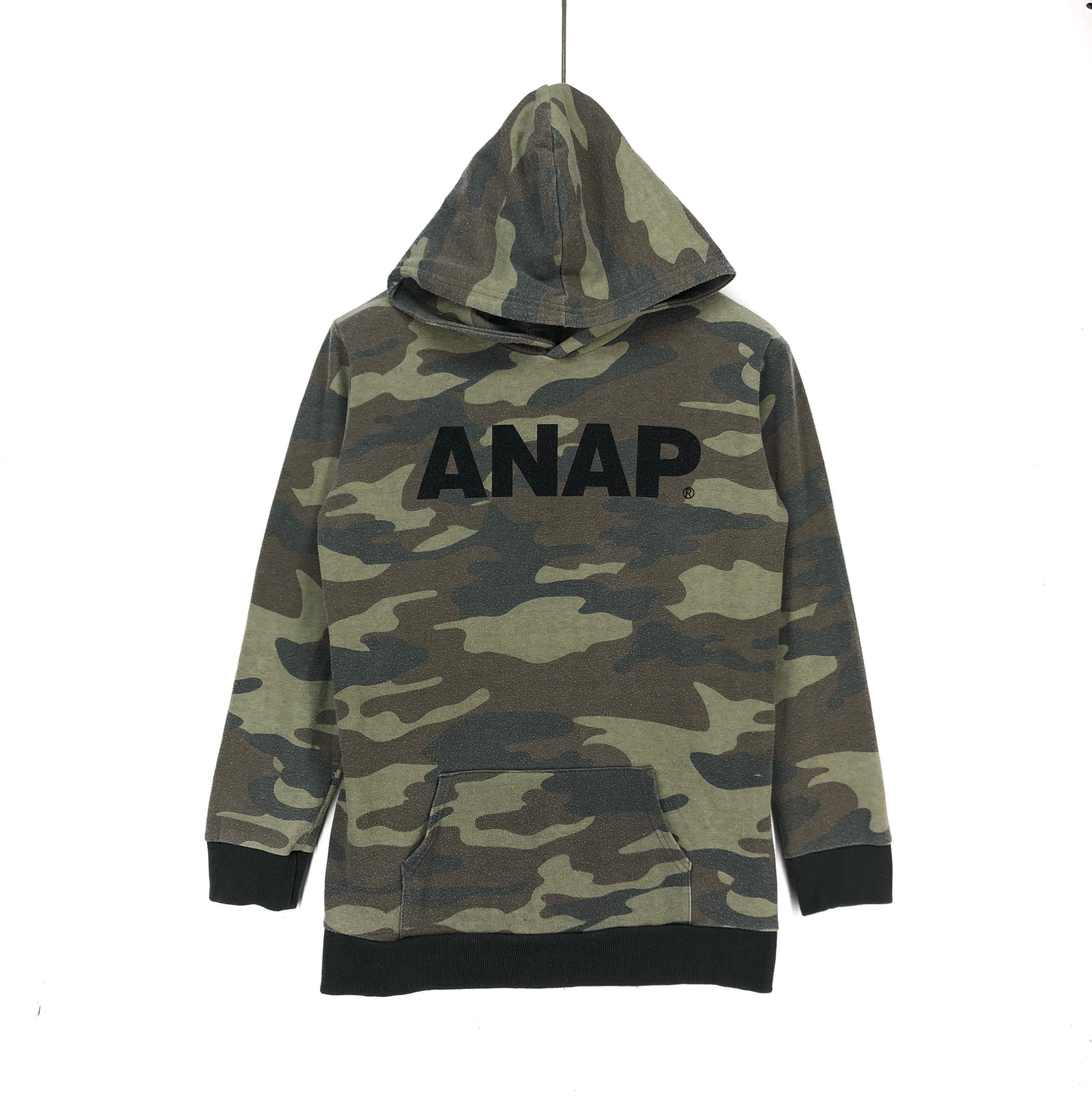 Japanese Brand ANAP Camouflage Hoodie Pullover #1505-55 Size M / US 6-8 / IT 42-44 - 1 Thumbnail
