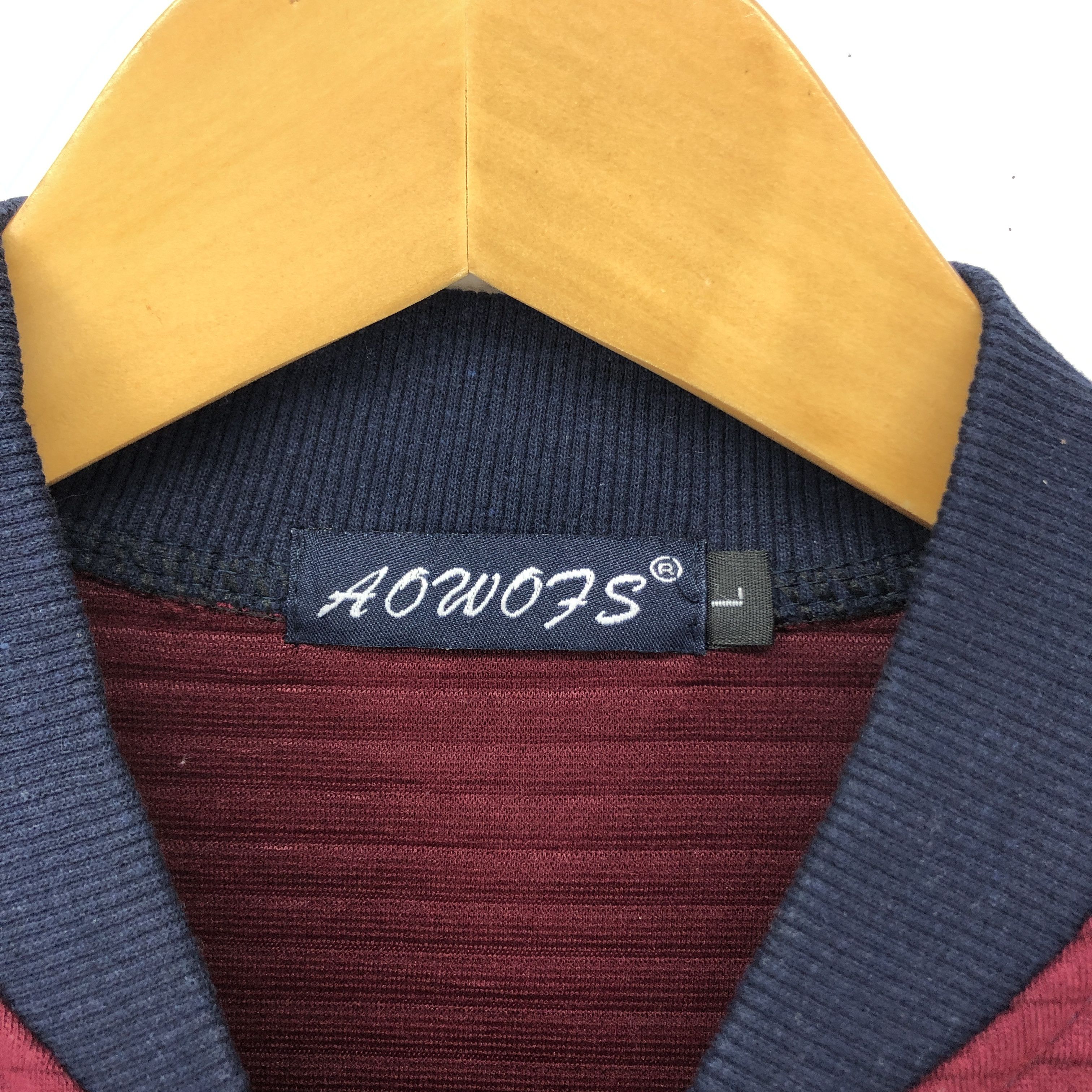 Japanese Brand AOWO7S Three Stripe Quilted Sweater / Jacket #1473-54 Size US S / EU 44-46 / 1 - 4 Thumbnail