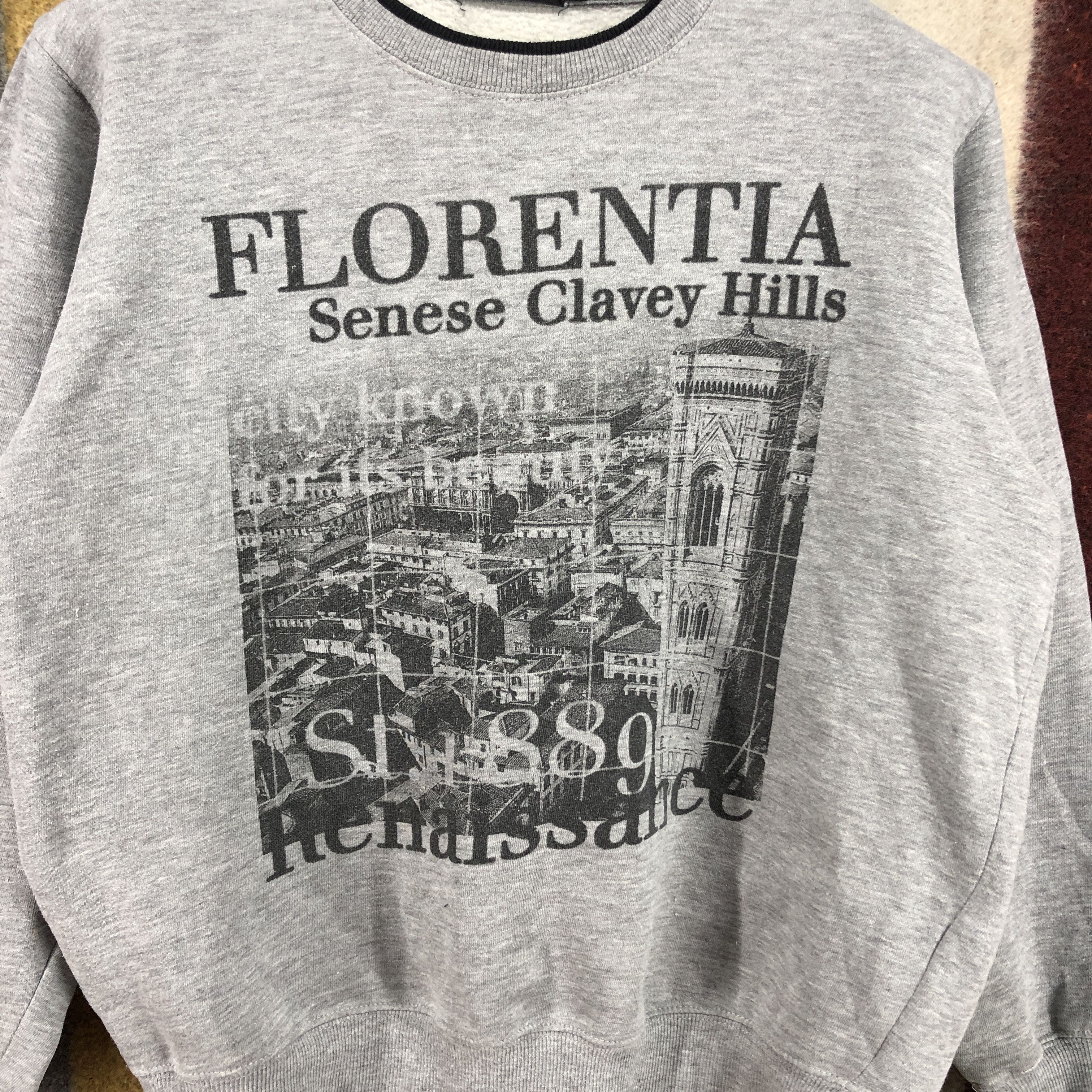Japanese Brand FLORENTIA by COMMONTAGE Crew Neck Sweatshirt #0610/Z Size M / US 6-8 / IT 42-44 - 2 Thumbnail