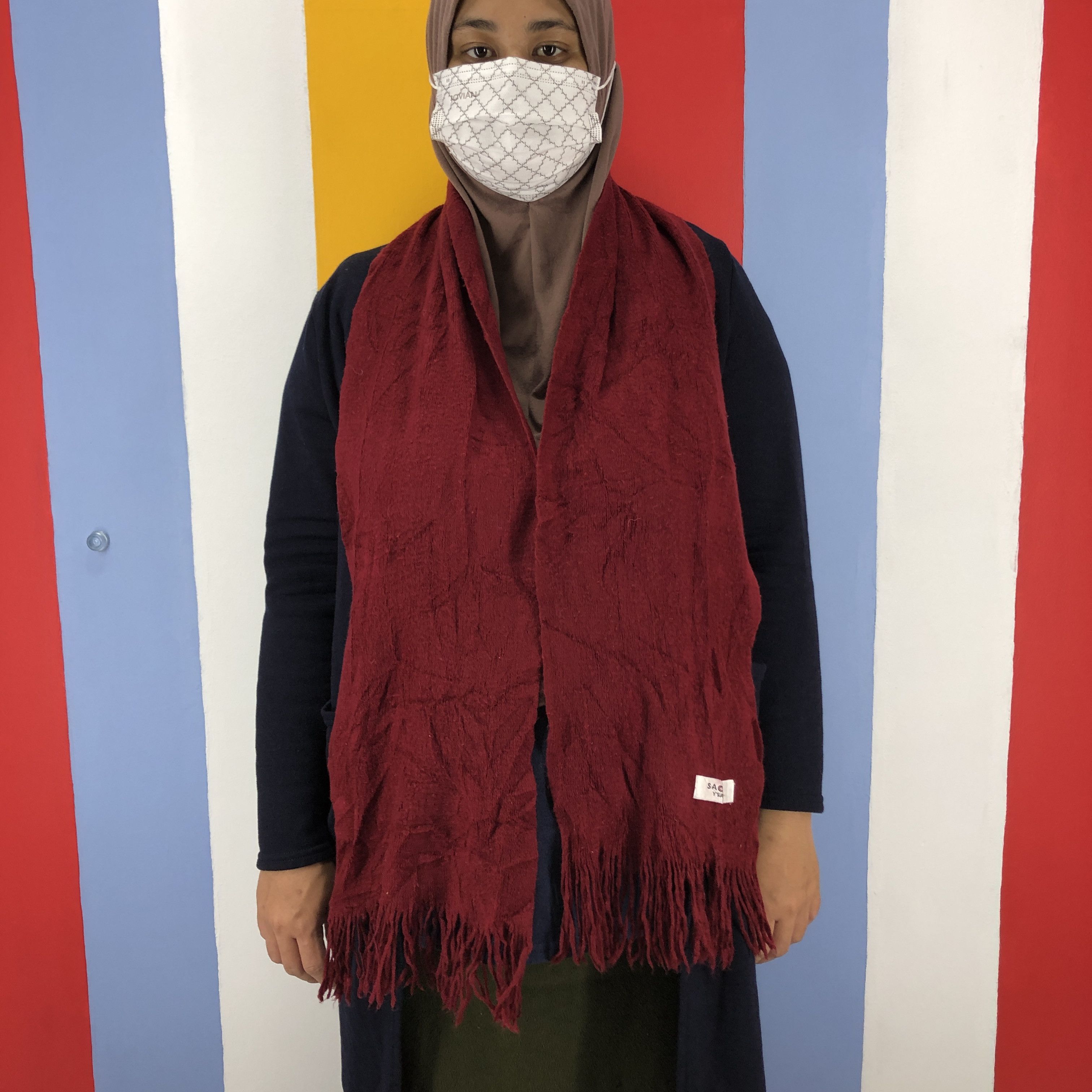 Japanese Brand SACSNY Y'SACCS Muffler Scarf #0945/AG Size ONE SIZE - 2 Thumbnail