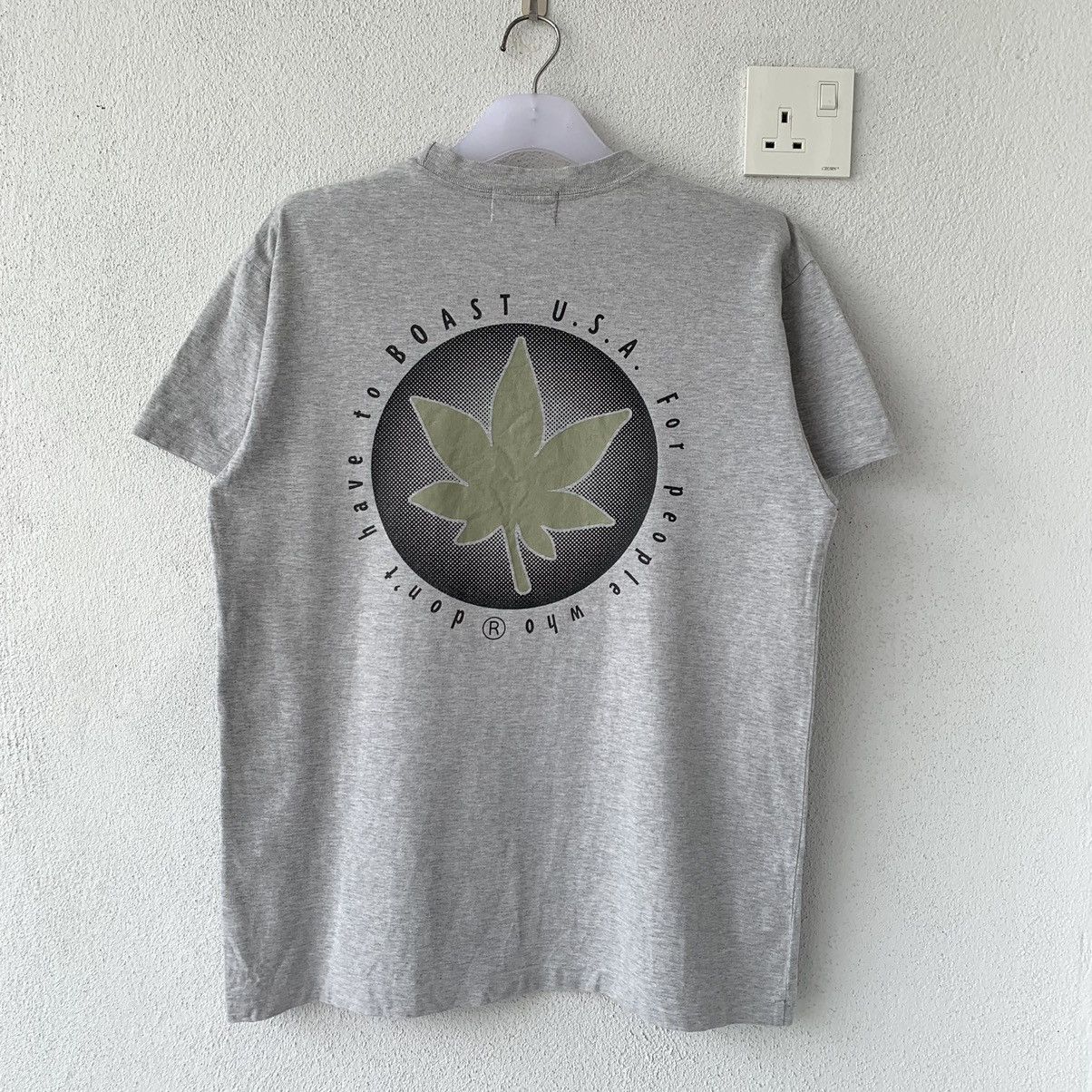BOAST USA t shirt spell out big logo..