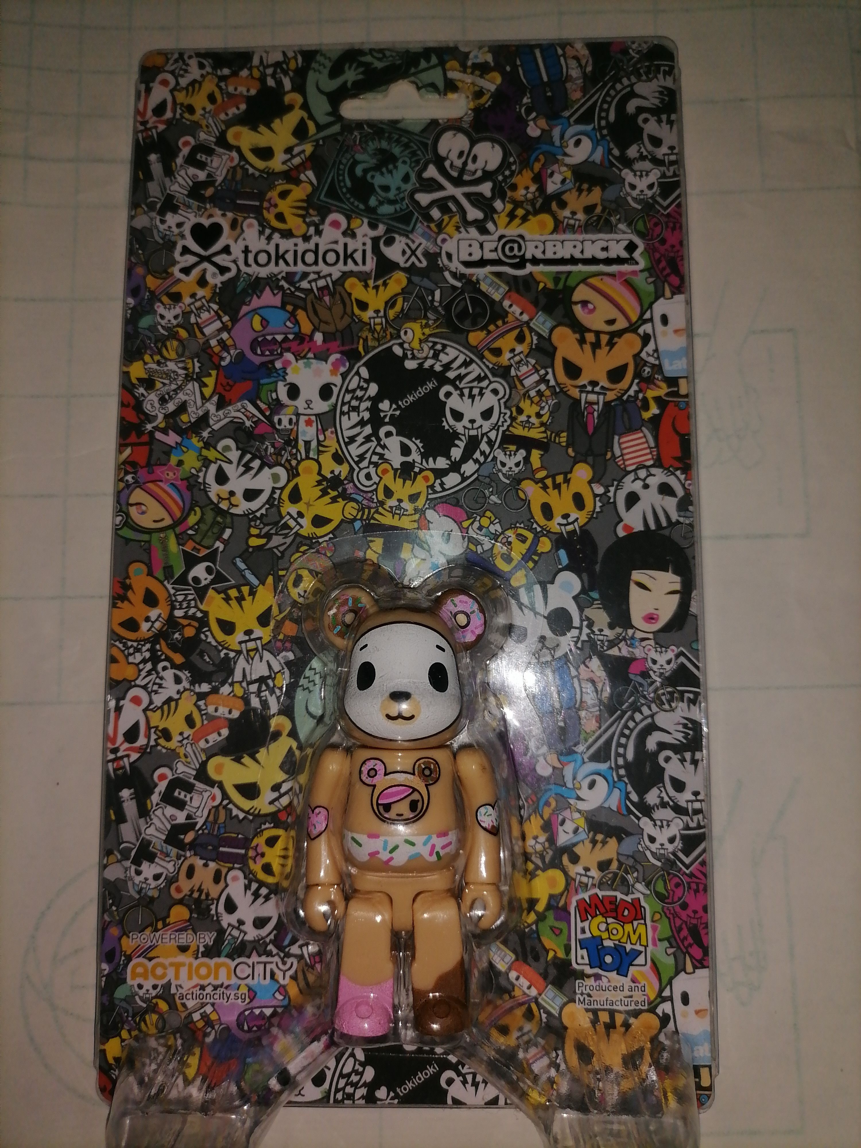 Japanese Brand × Kaws × Medicom Toy Rare Medicom Bearbrick Tokidoki x Action City Biscotti Size ONE SIZE - 2 Thumbnail