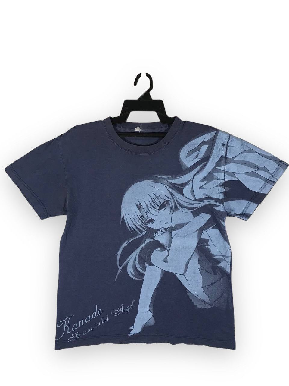 image of Anima Kanade Tachibana Character Heaven's Door Angel Beats in Blue, Men's (Size Medium)