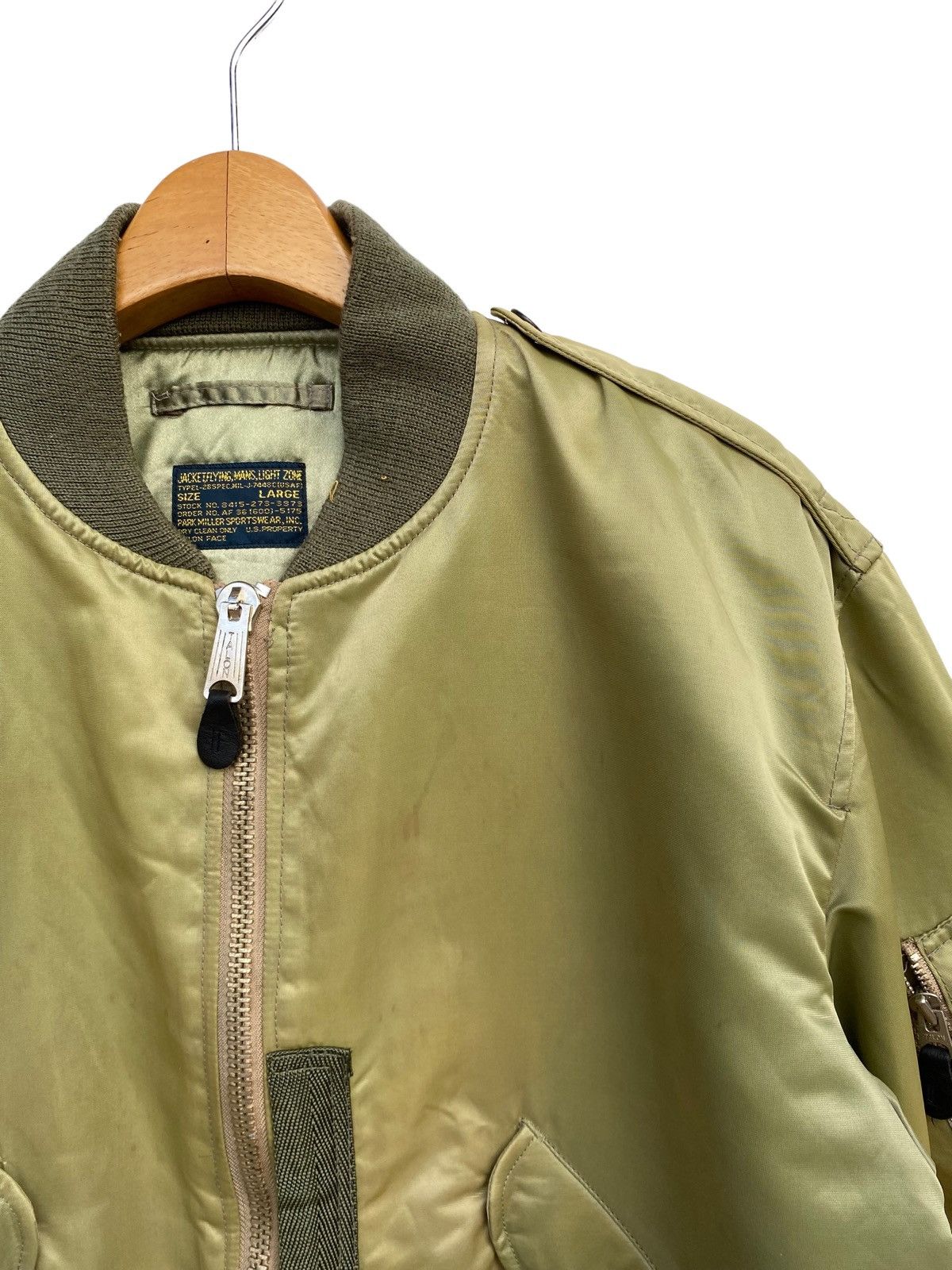 Japanese Brand Vintage US Army Bomber Jacket by Park Miller Size US L / EU 52-54 / 3 - 3 Thumbnail