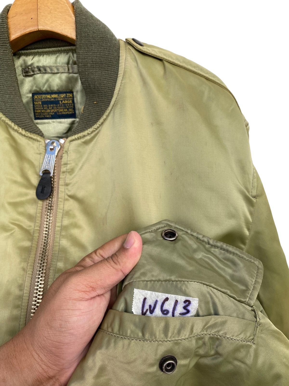 Japanese Brand Vintage US Army Bomber Jacket by Park Miller Size US L / EU 52-54 / 3 - 4 Thumbnail