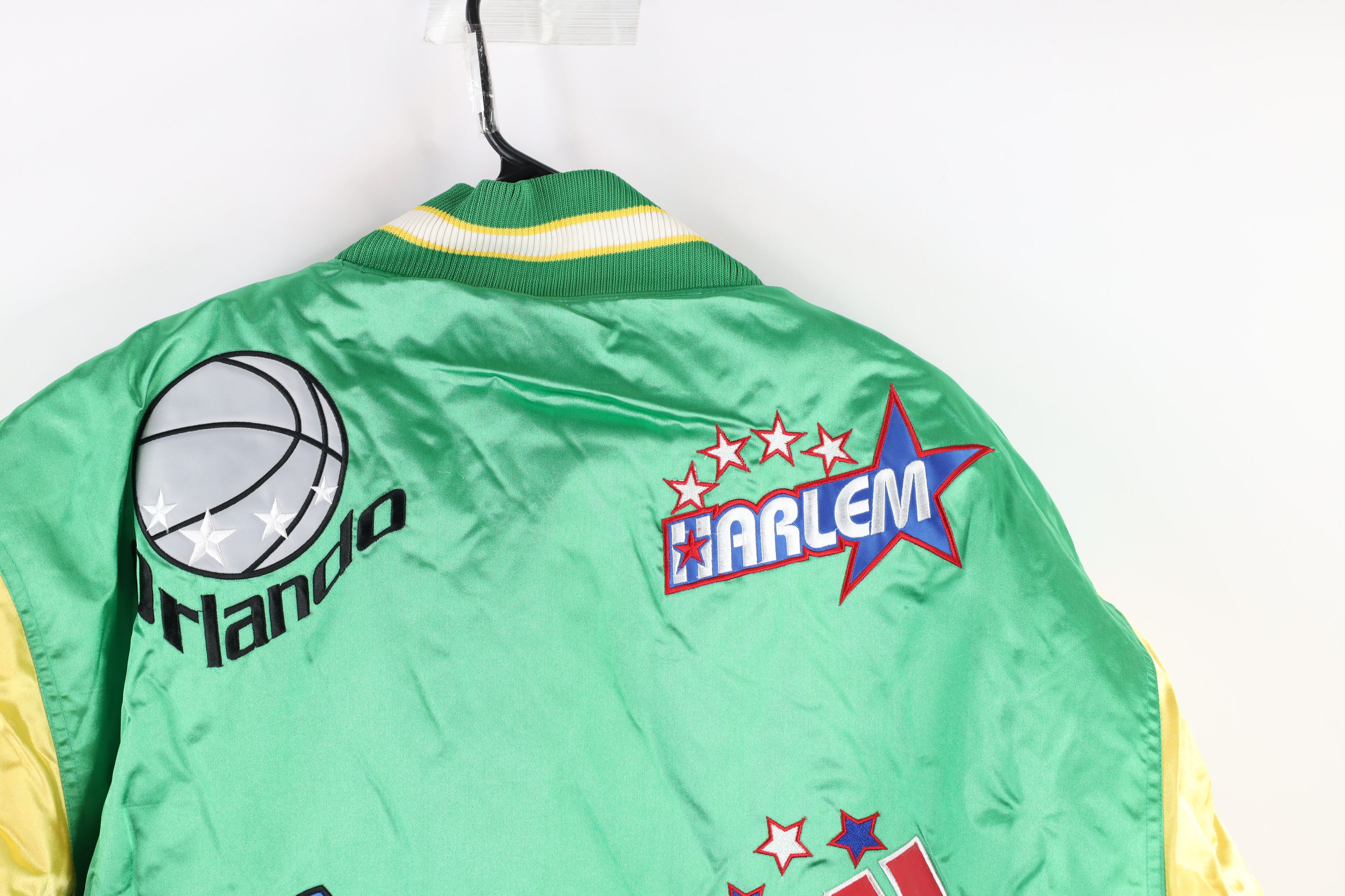 Vintage NOS Vintage NBA Basketball Team Logo Satin Bomber Jacket 2XL Size US XXL / EU 58 / 5 - 9 Thumbnail