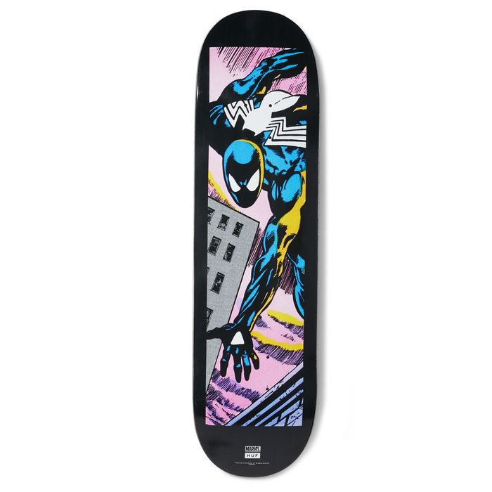 huf-huf-x-marvel-spider-man-the-darkslide-skateboard-deck-grailed