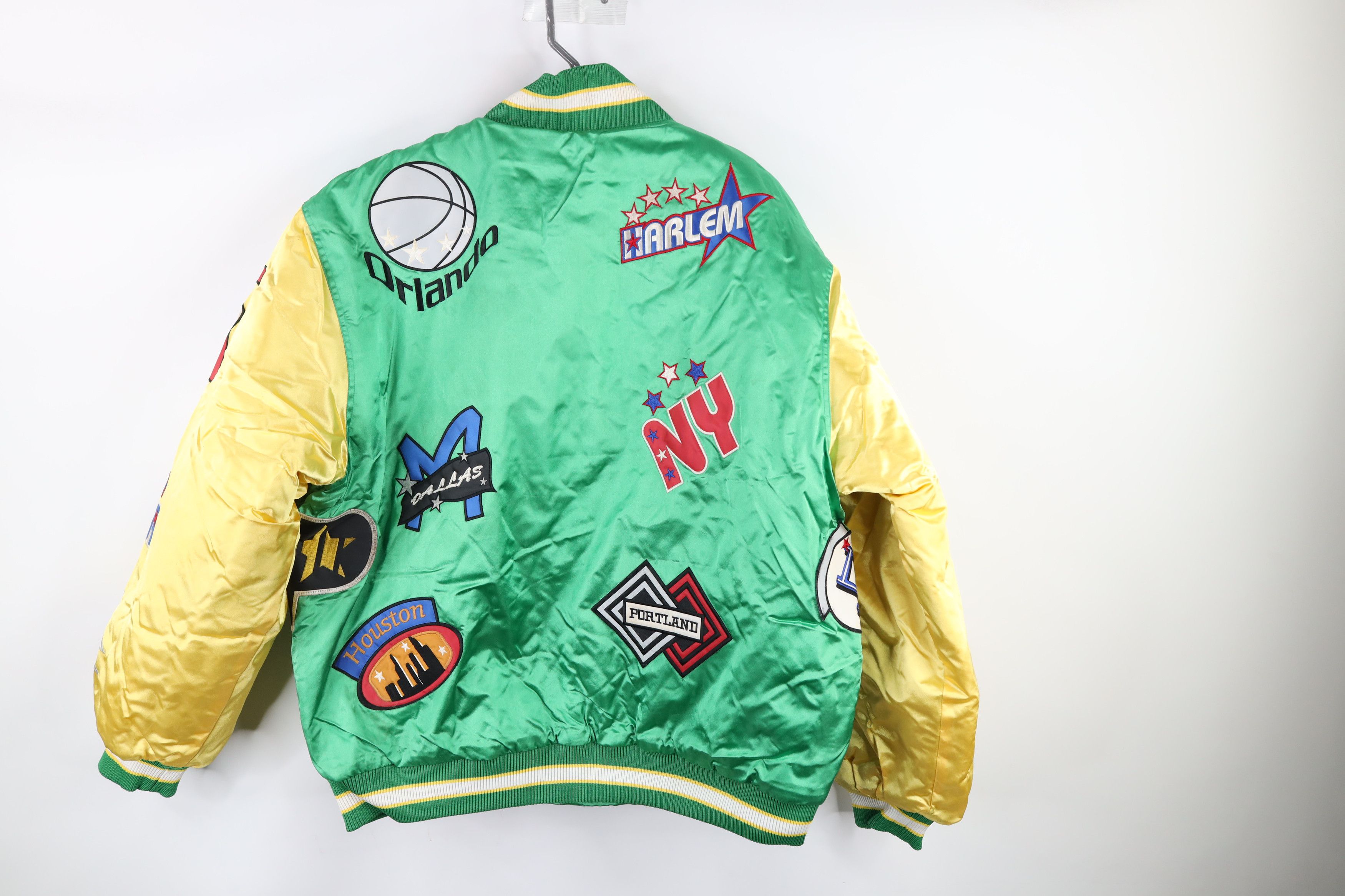 Vintage NOS Vintage 90s Streetwear Team Logo Satin Bomber Jacket Size US XL / EU 56 / 4 - 13 Thumbnail