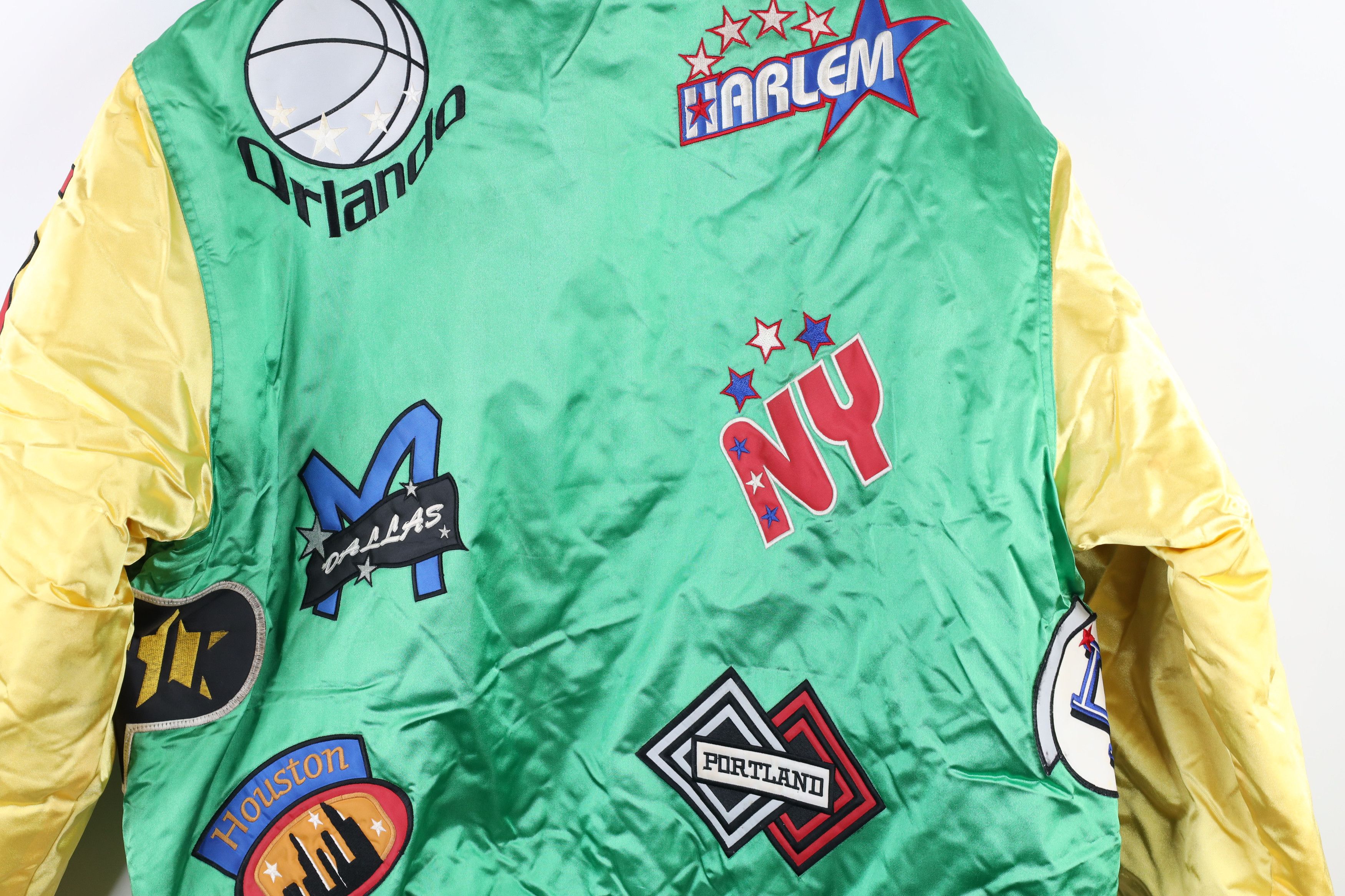 Vintage NOS Vintage 90s Streetwear Team Logo Satin Bomber Jacket Size US XL / EU 56 / 4 - 15 Thumbnail