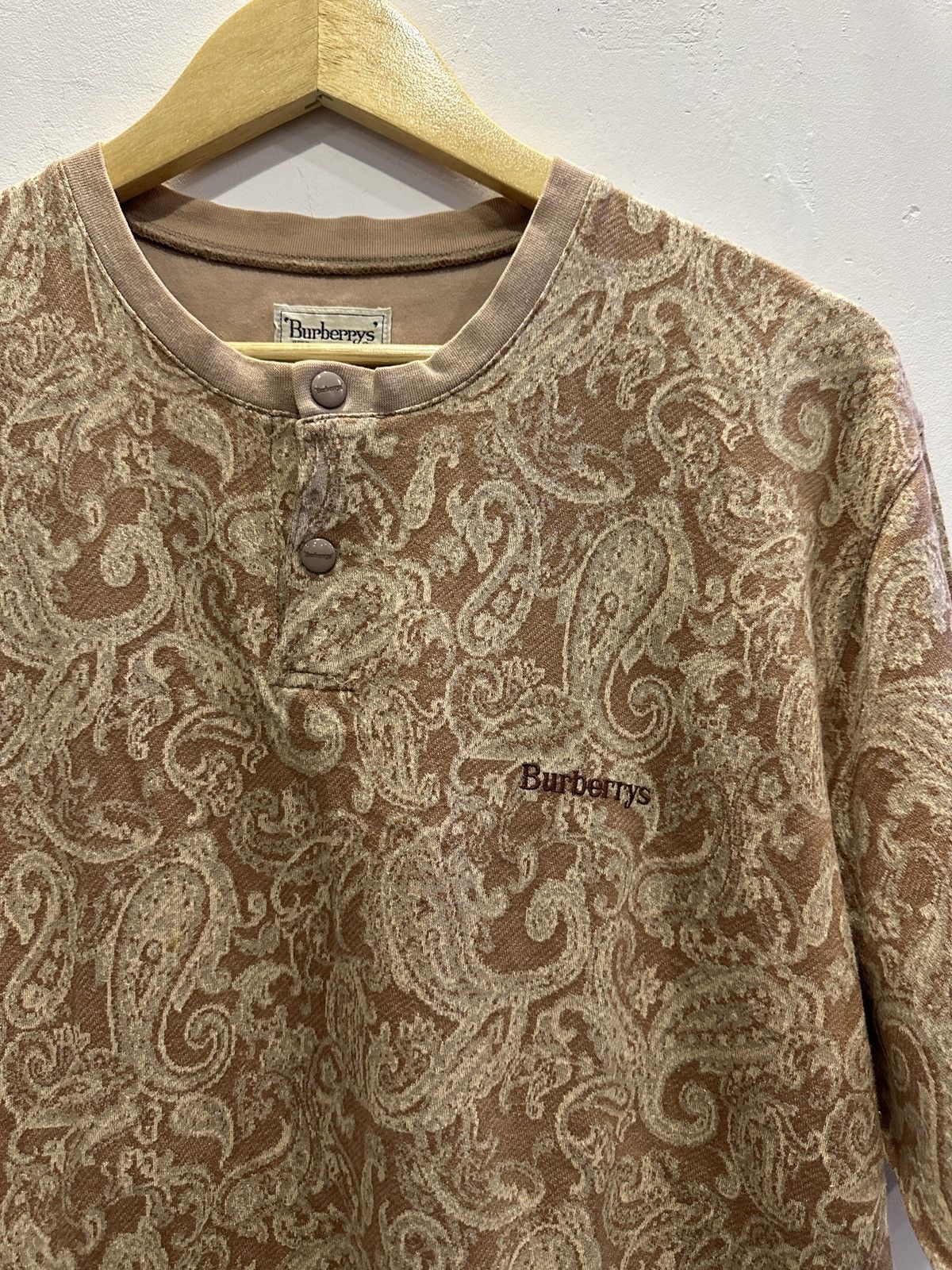 Burberry Vintage Burberry Paisley Button Up Tshirt Size US L / EU 52-54 / 3 - 3 Thumbnail
