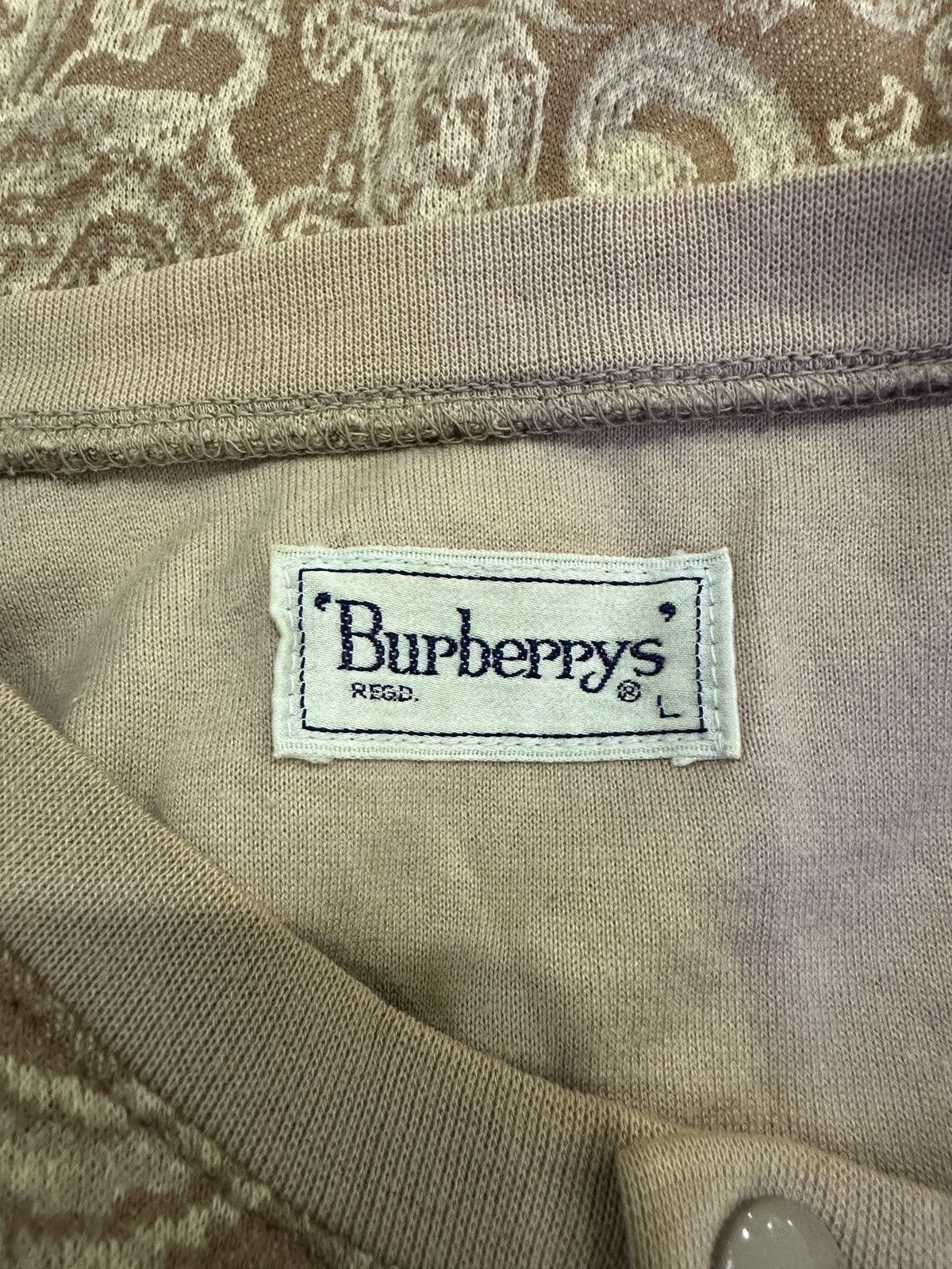 Burberry Vintage Burberry Paisley Button Up Tshirt Size US L / EU 52-54 / 3 - 4 Thumbnail