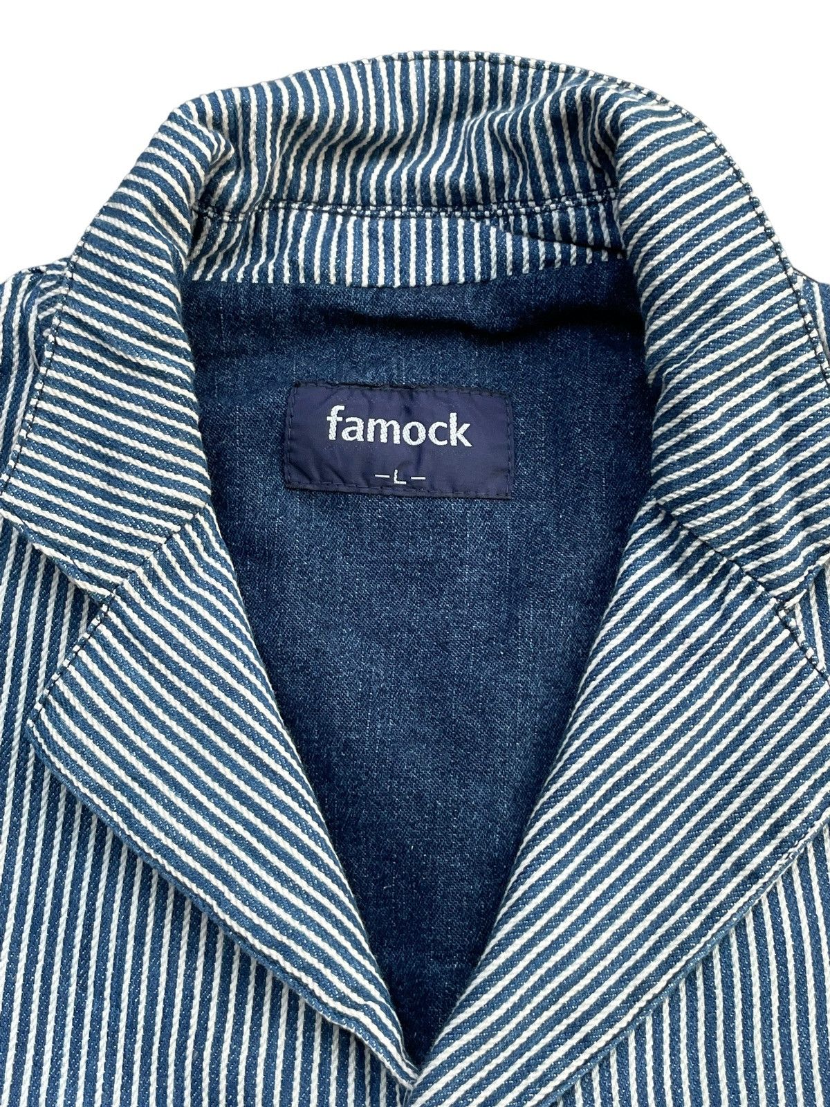 Japanese Brand Famock Hickory Denim Coat Size US L / EU 52-54 / 3 - 4 Thumbnail