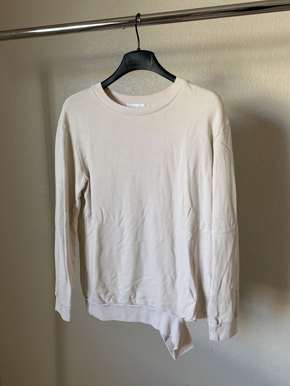 image of Drifter $150 Trashed Vintage Sweater Sweatshirt in Vintage White, Men's (Size Small)