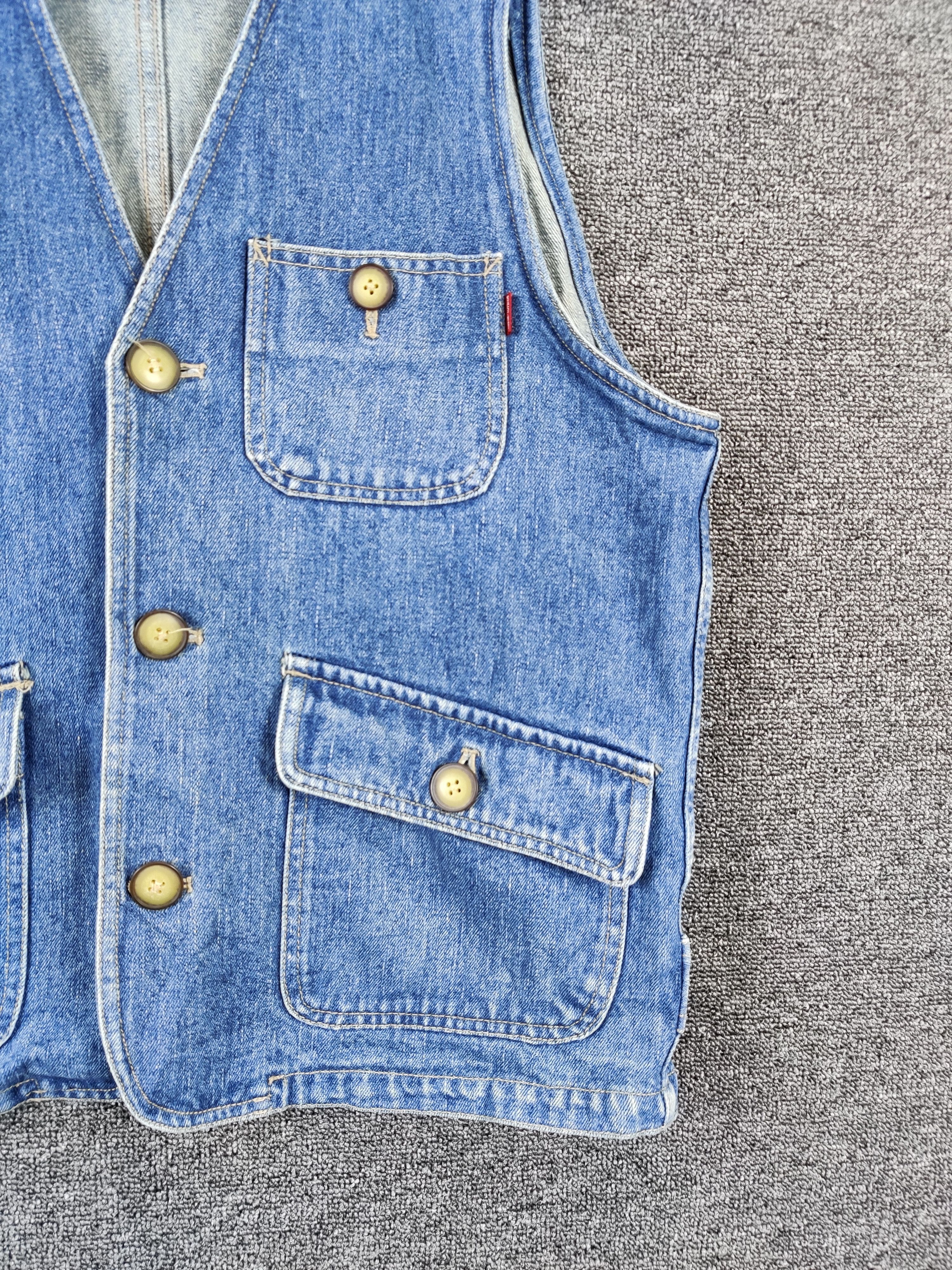 Japanese Brand Vintage East Boy Denim Vest Button Ups Size US M / EU 48-50 / 2 - 3 Thumbnail