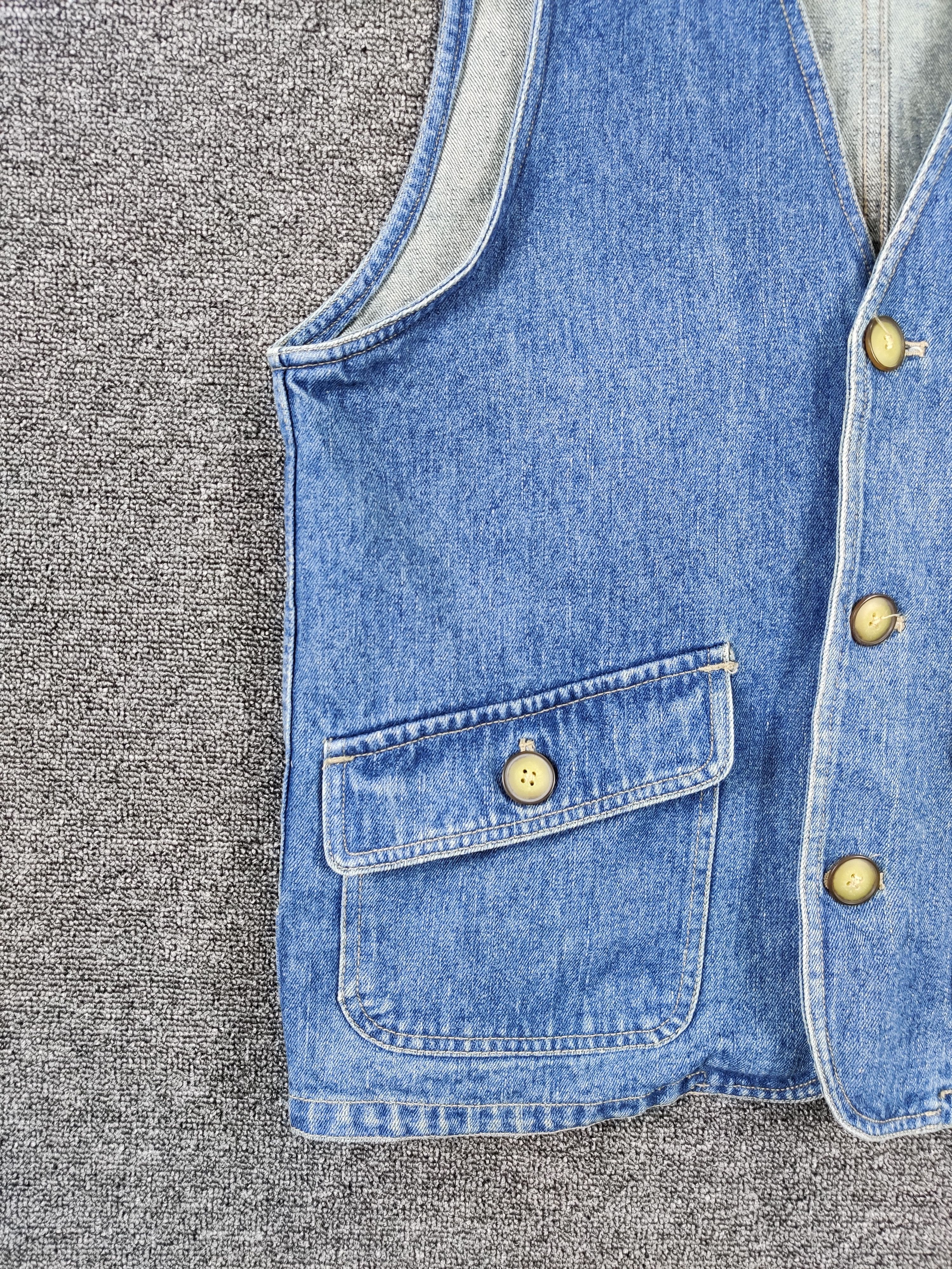 Japanese Brand Vintage East Boy Denim Vest Button Ups Size US M / EU 48-50 / 2 - 4 Thumbnail