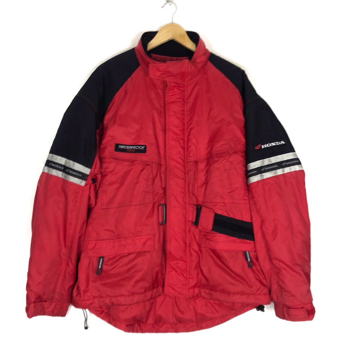 Vintage Honda Waterproof Gear Color Block Light Jacket