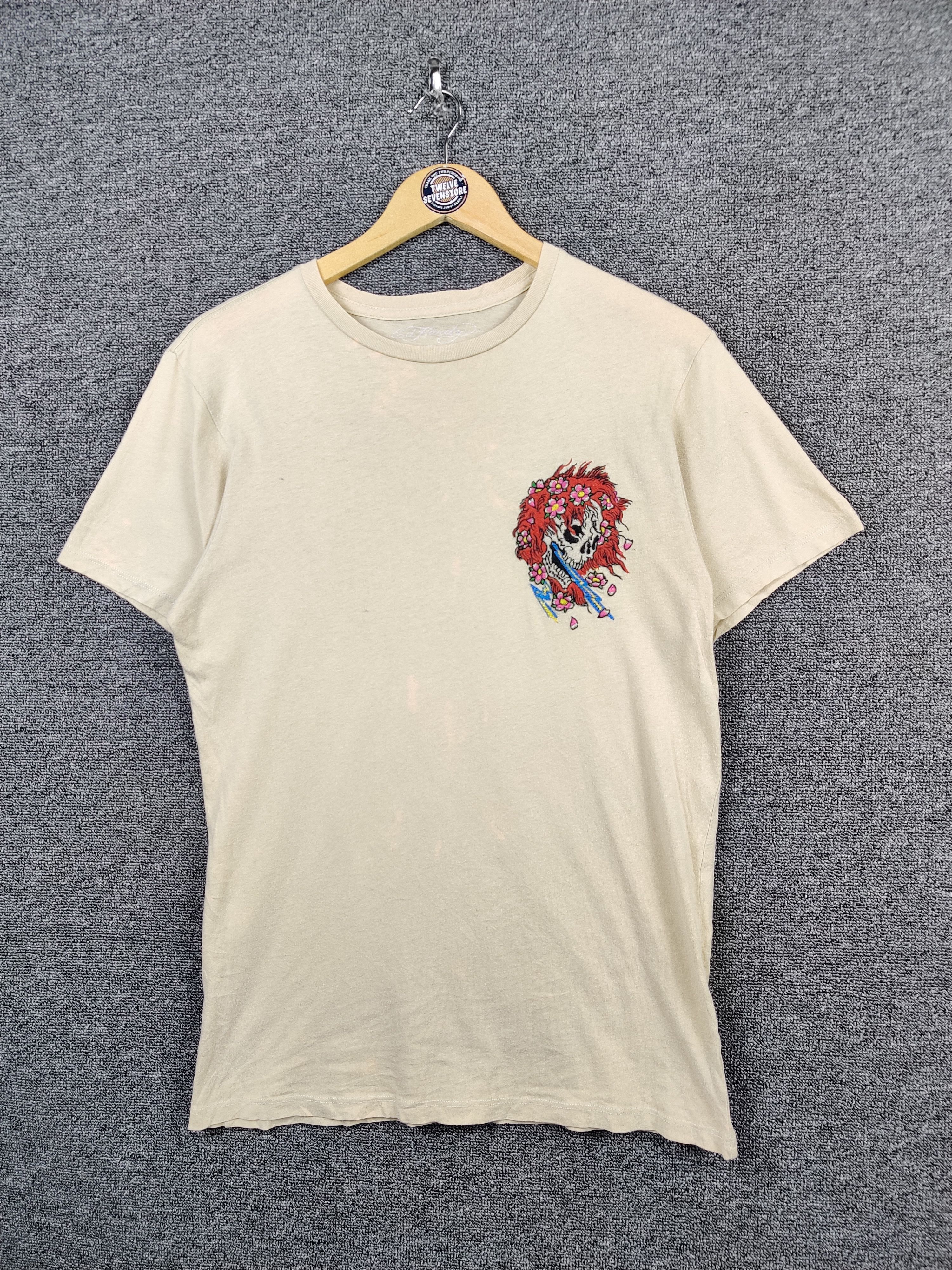 Ed Hardy Vintage Ed Hardy Christian Audigier Embroidery Skull Tee Size US S / EU 44-46 / 1 - 2 Thumbnail