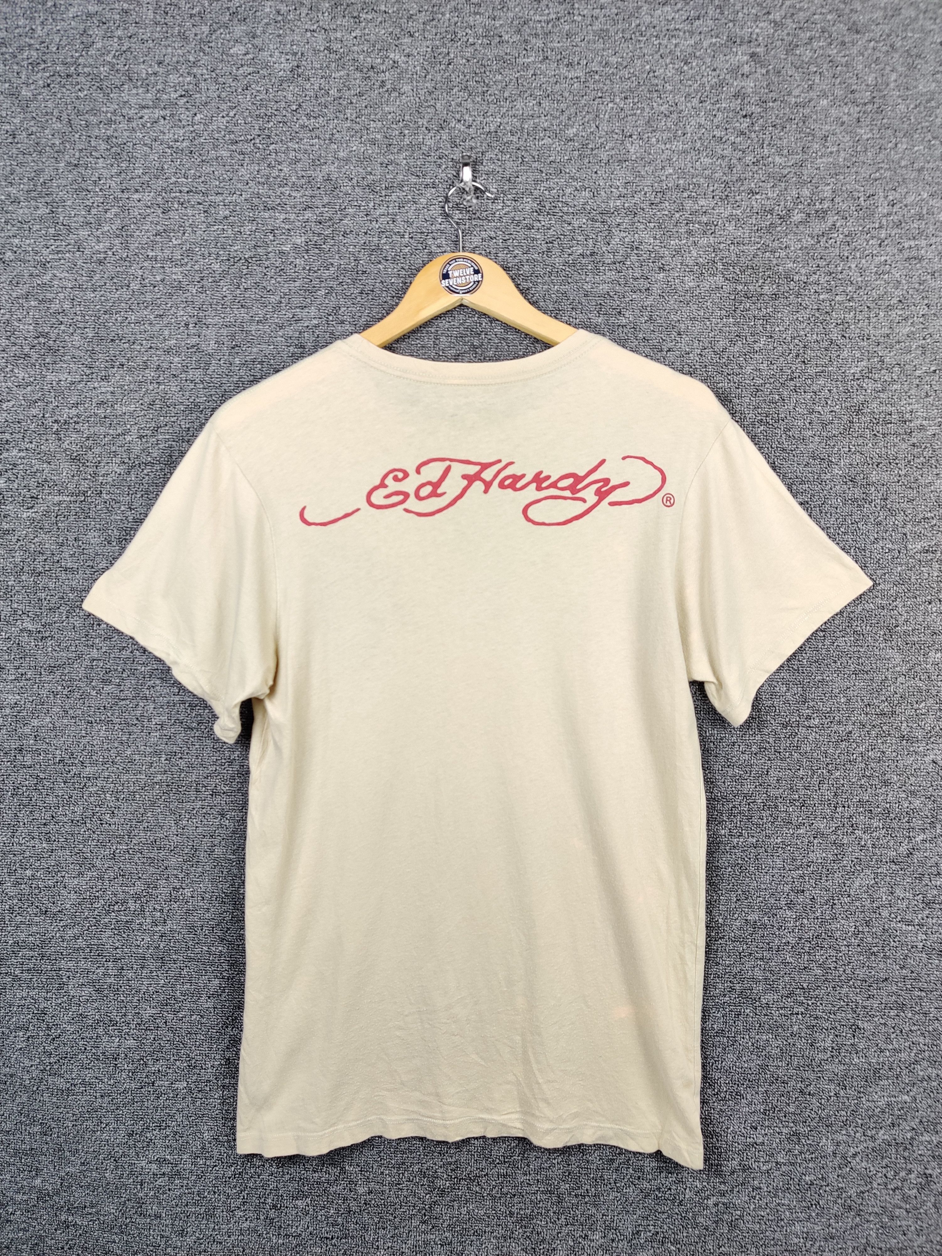 Ed Hardy Vintage Ed Hardy Christian Audigier Embroidery Skull Tee Size US S / EU 44-46 / 1 - 9 Thumbnail