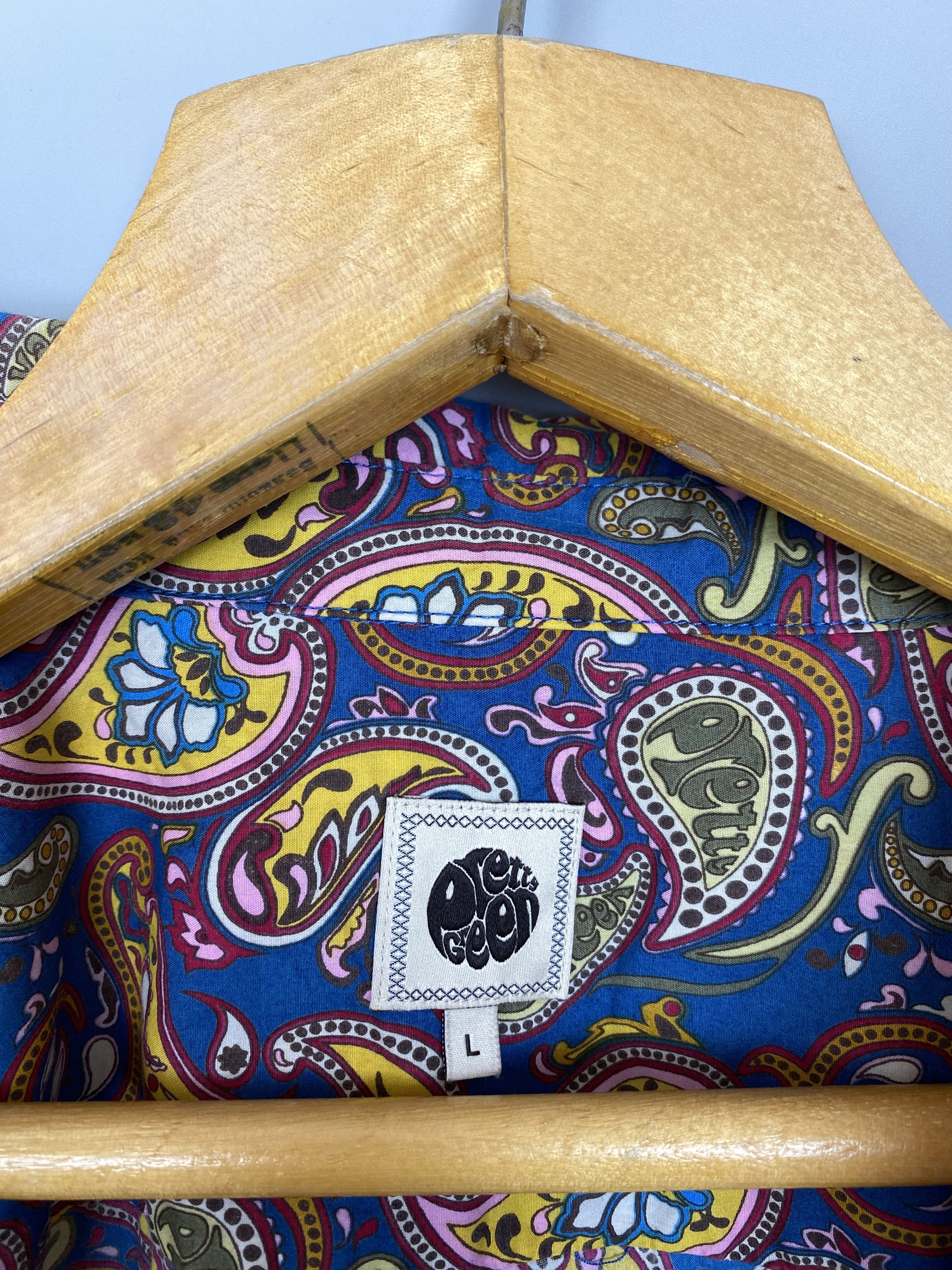 Pretty Green Pretty Green Destroyed Painting Printed Multicolor Shirt Size US L / EU 52-54 / 3 - 6 Thumbnail
